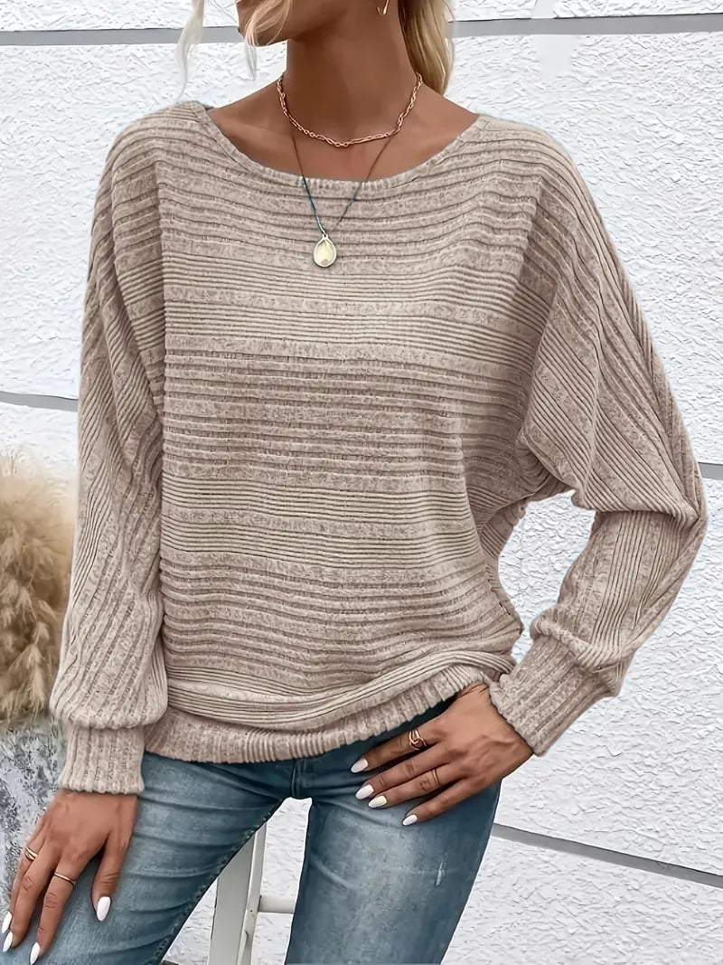 Leichter Strickpullover mit lockerem Schnitt – Sage Mist