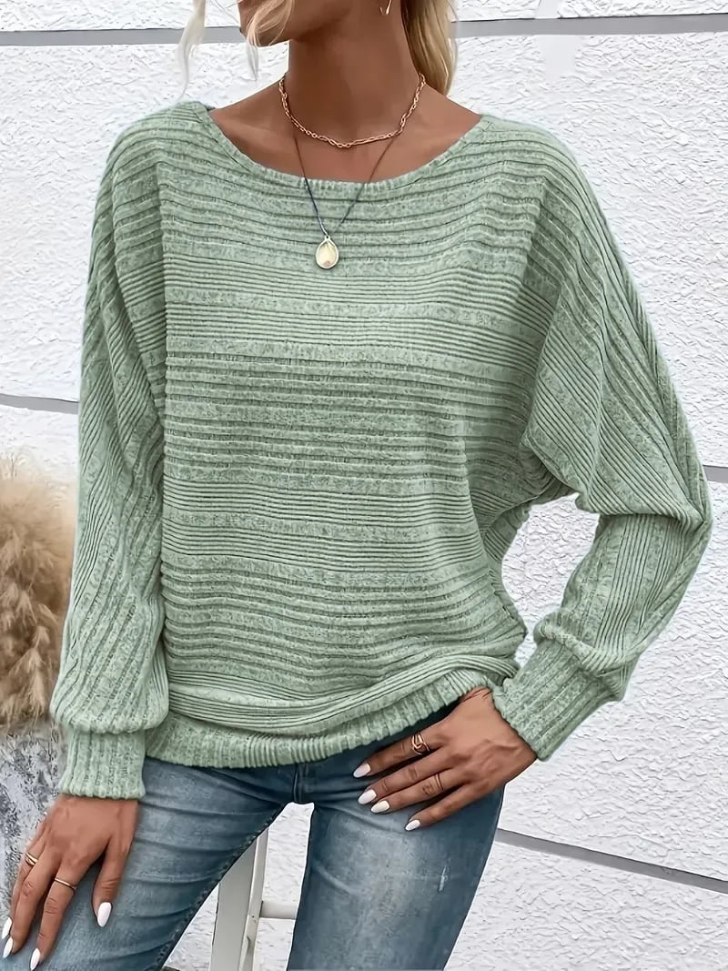 Leichter Strickpullover mit lockerem Schnitt – Sage Mist