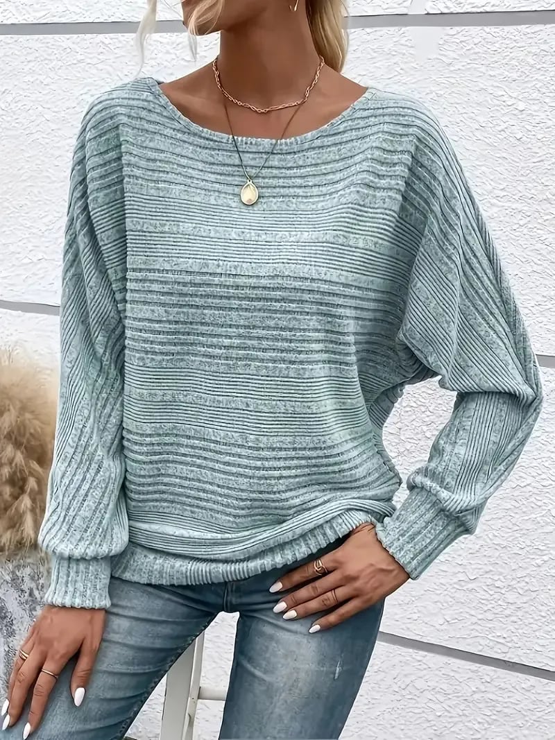 Leichter Strickpullover mit lockerem Schnitt – Sage Mist