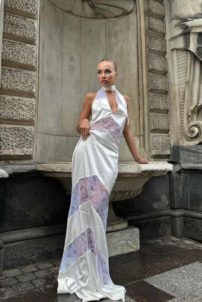 Mira | Spitzen-Maxikleid