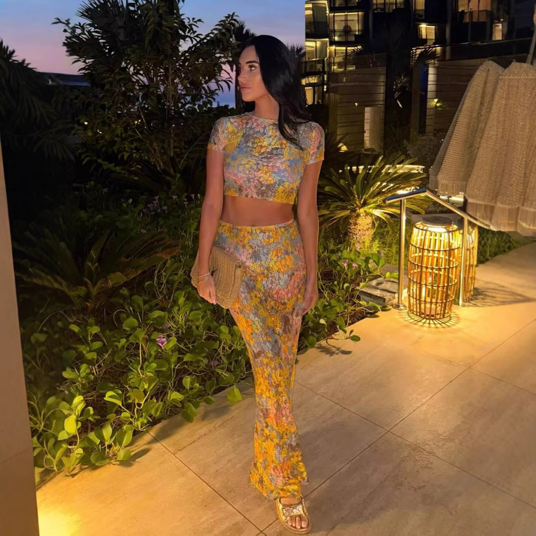 Amaris | Zweiteiliges Set mit Blumenmuster