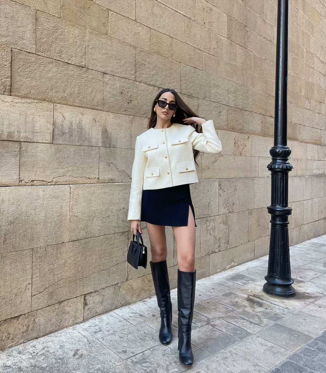 SIENA | Kurze Vintage-Jacke aus Kunstleder