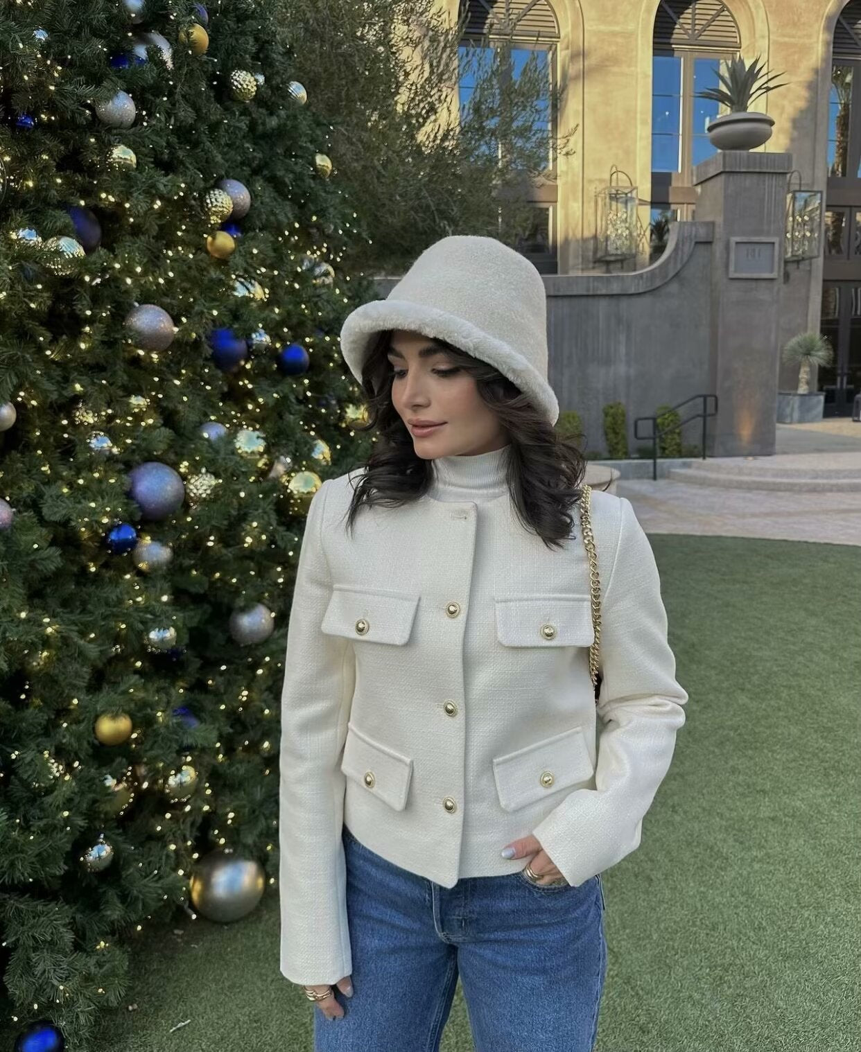 SIENA | Kurze Vintage-Jacke aus Kunstleder