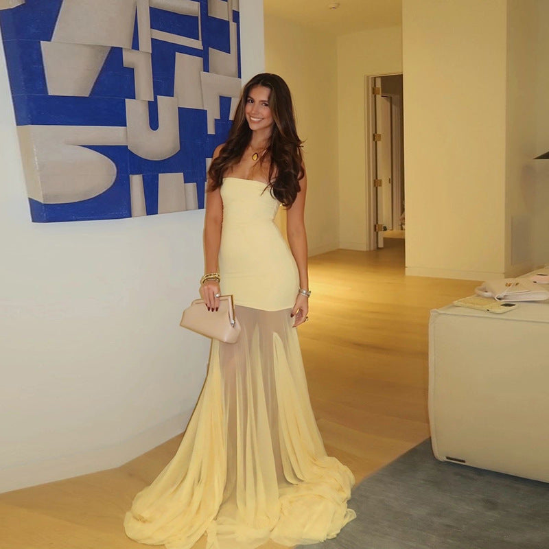 Calliope | Schlankes Bustier-Maxikleid