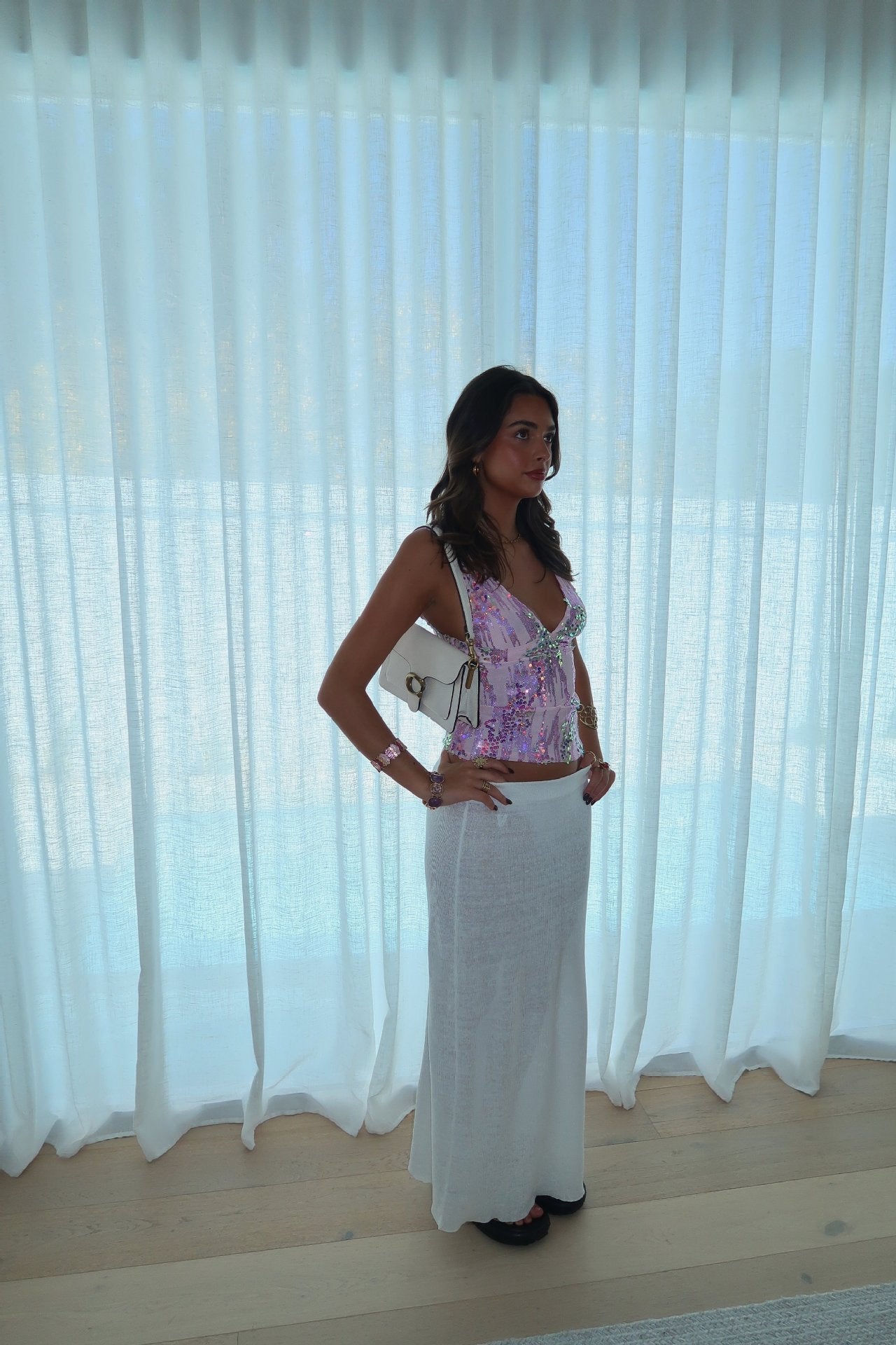 Ivanna | Pailletten-Haltertop