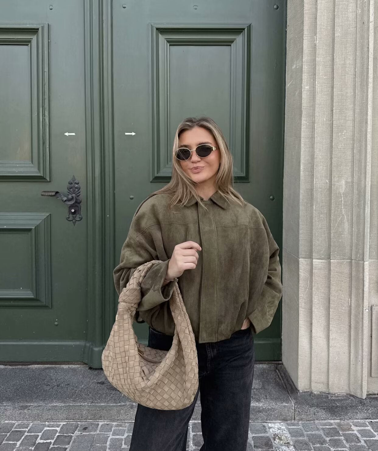 Kaori | Pilotenjacke mit Wildlederoptik