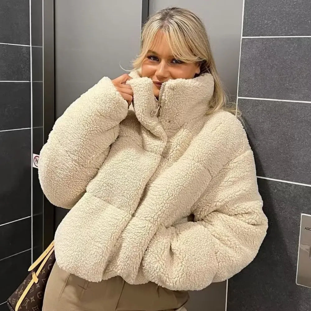 Sammy - Veste Teddy Bomber chaude et tendance