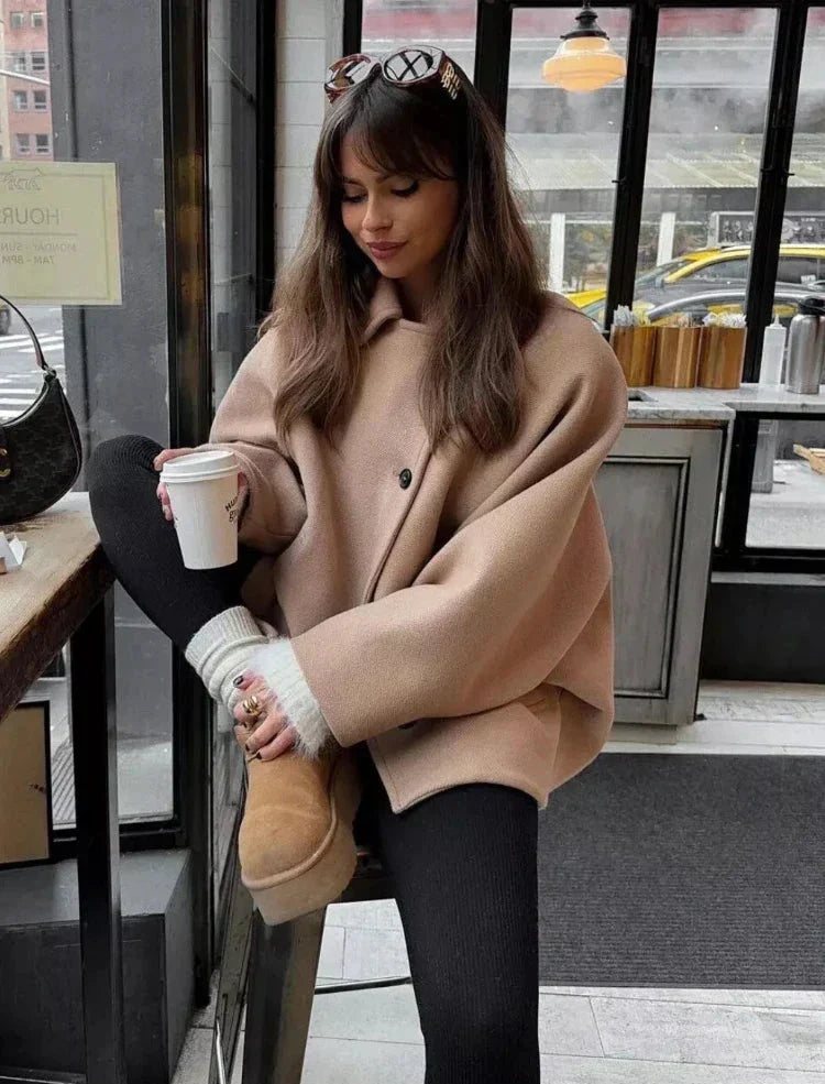 Alexa - Manteau casual intemporel avec touche vintage