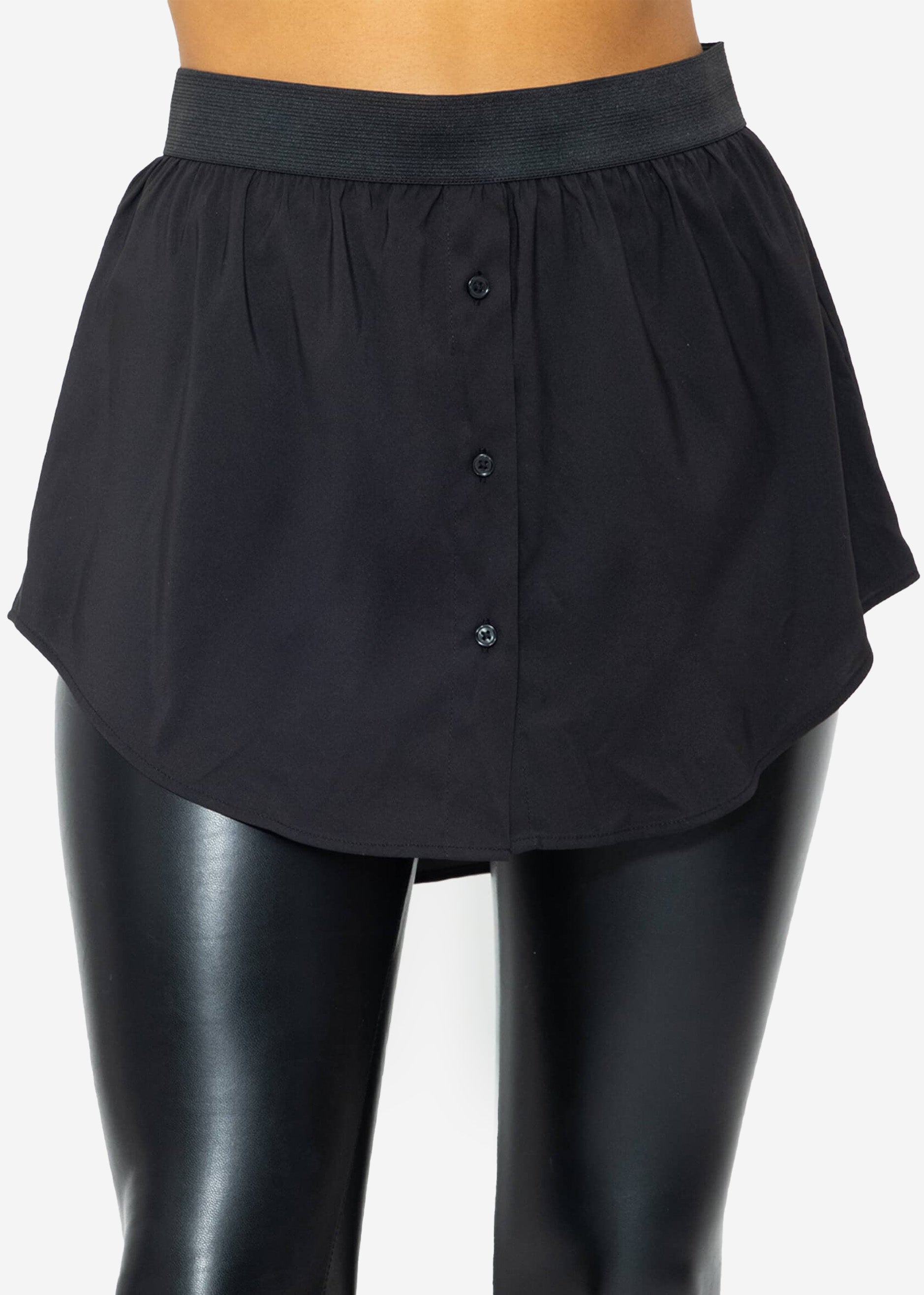 Jupe-chemise - noir