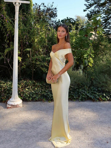 Emory | Satin-Maxikleid mit Rückenausschnitt