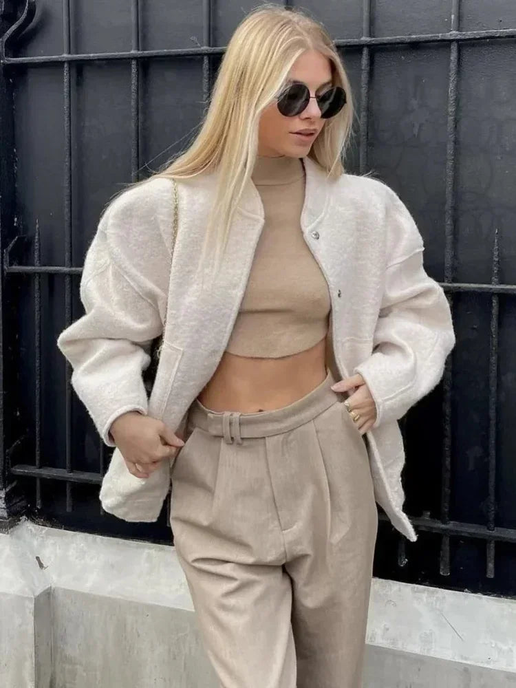 Stievie - Veste bomber surdimensionnée avec style urbain