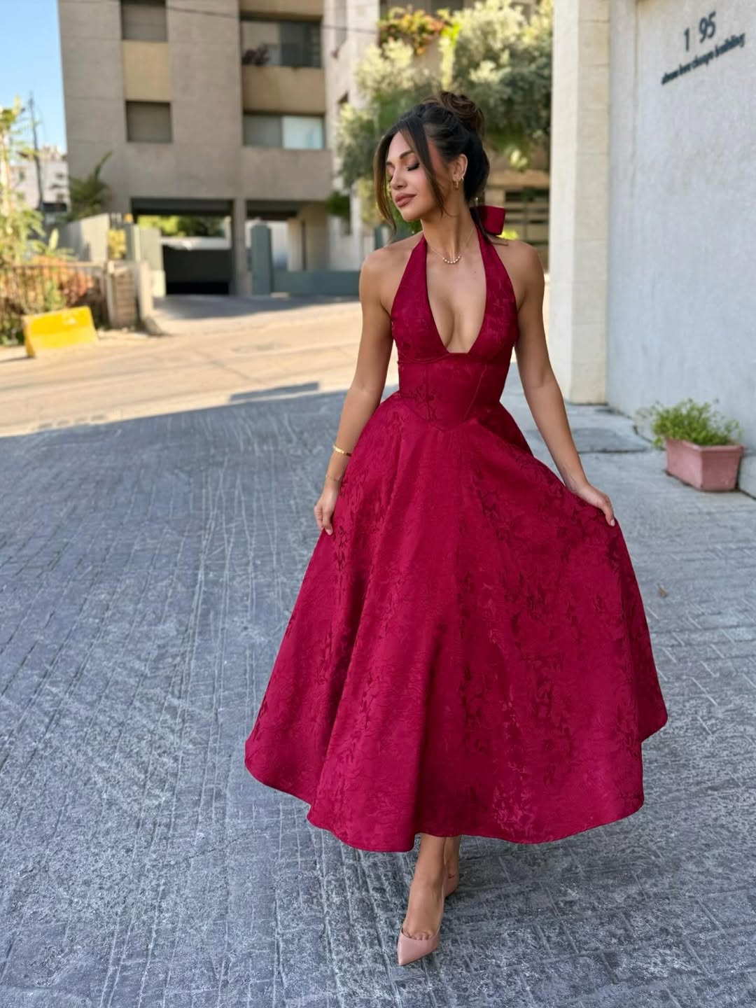 Esmeralda | Ärmelloses Midikleid mit Trägern