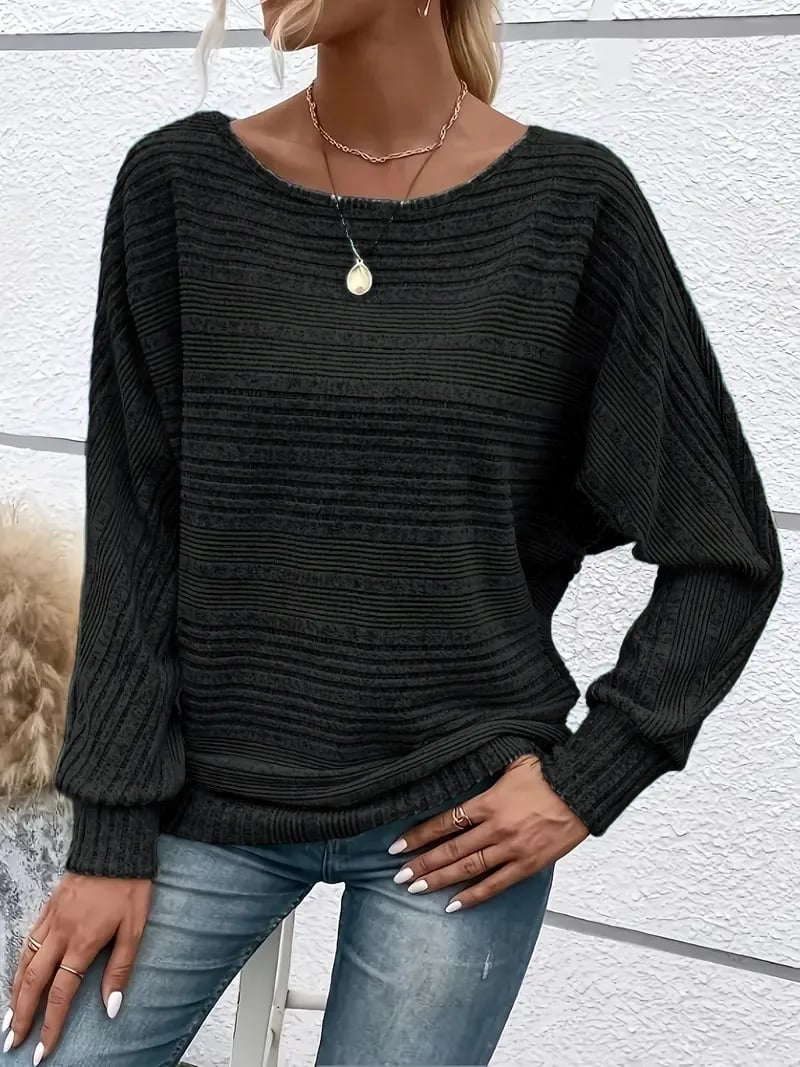 Leichter Strickpullover mit lockerem Schnitt – Sage Mist