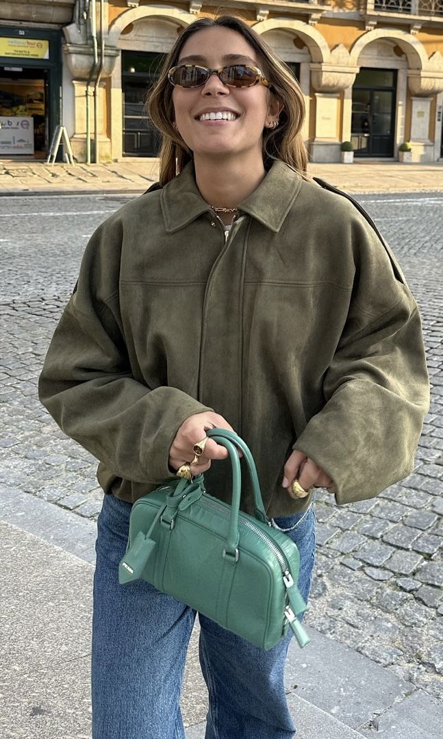 Kaori | Pilotenjacke mit Wildlederoptik