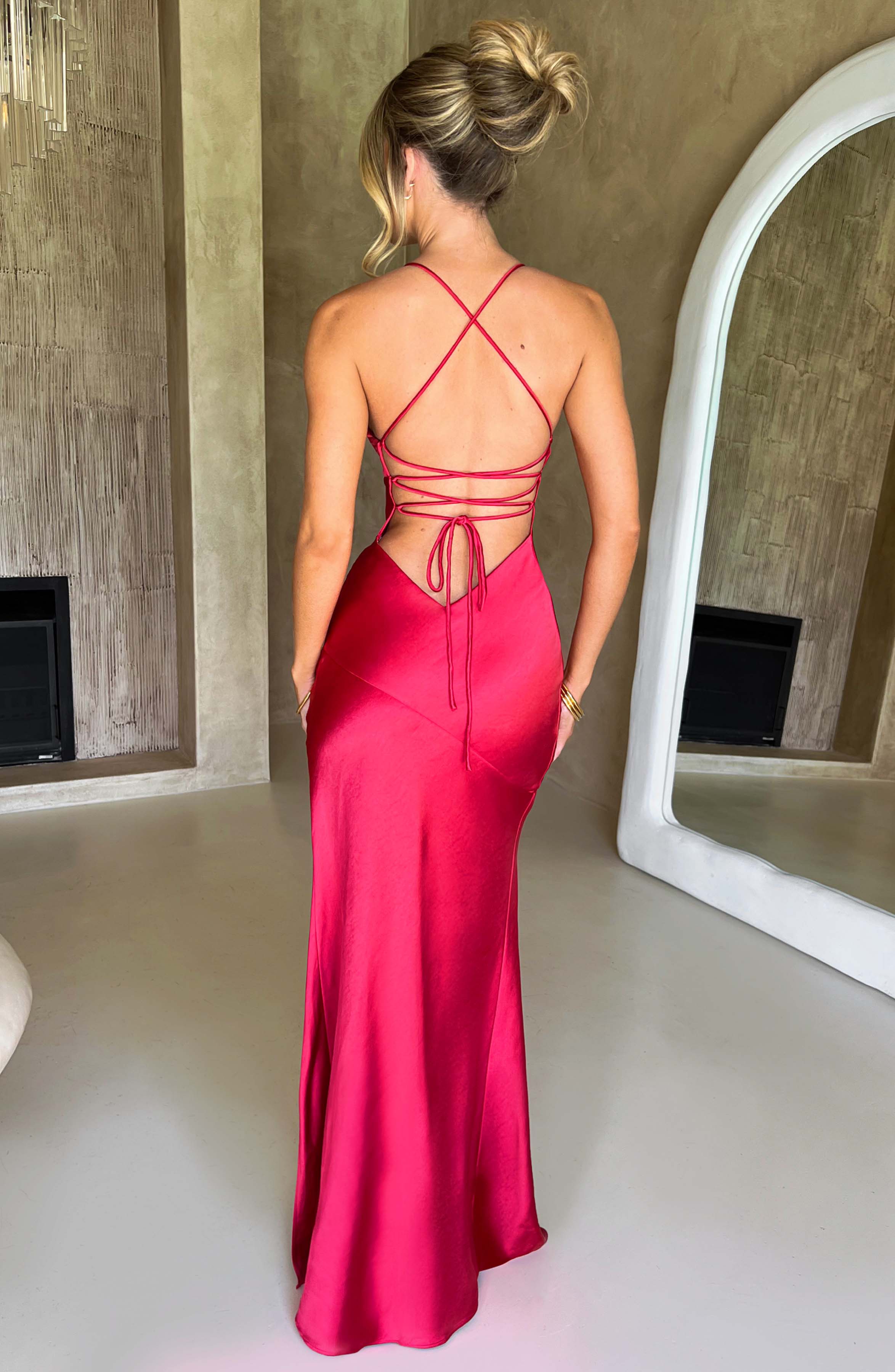 Natalie | Maxikleid aus Satin