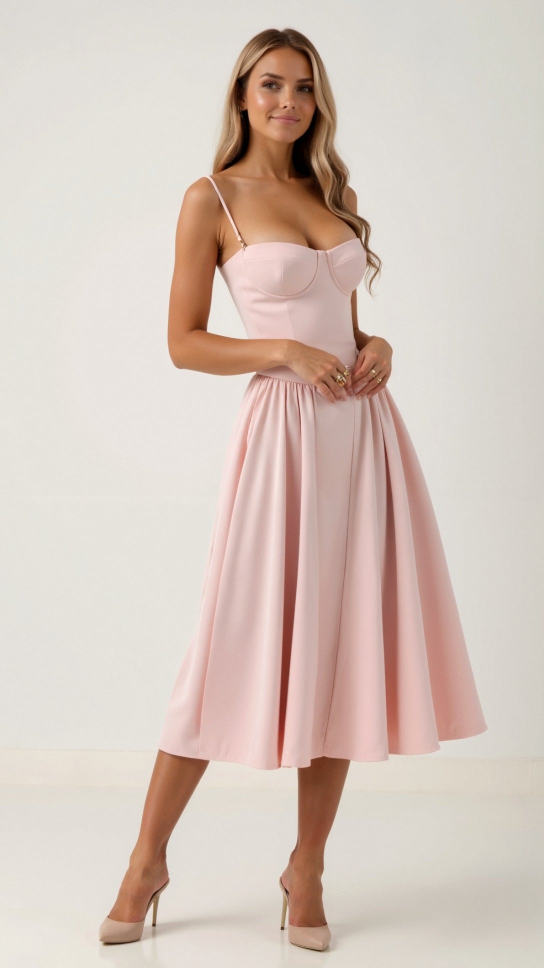 Odette | Corset Midi Dress