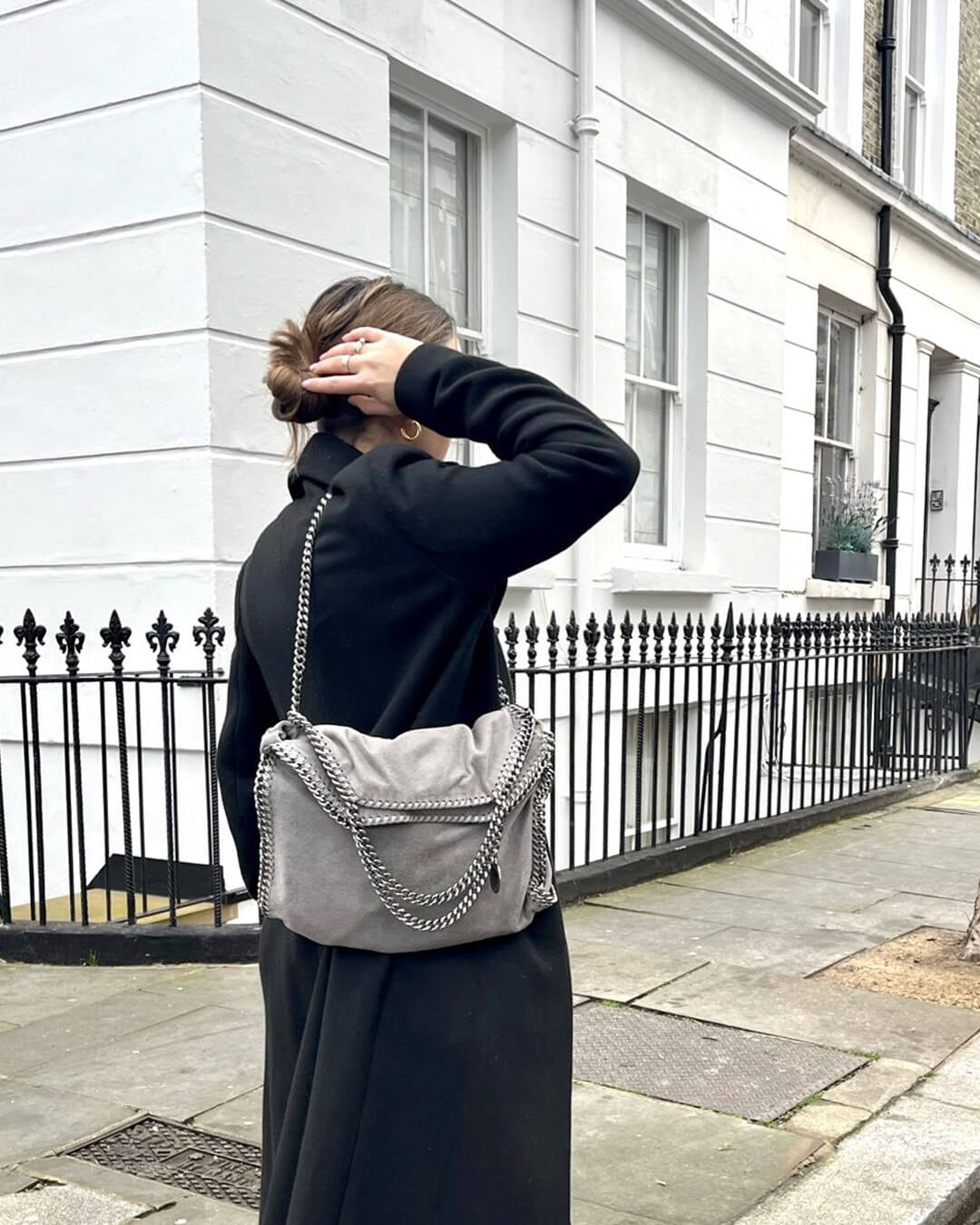 Skyla | Sac cabas en similicuir souple avec bandoulière chaîne