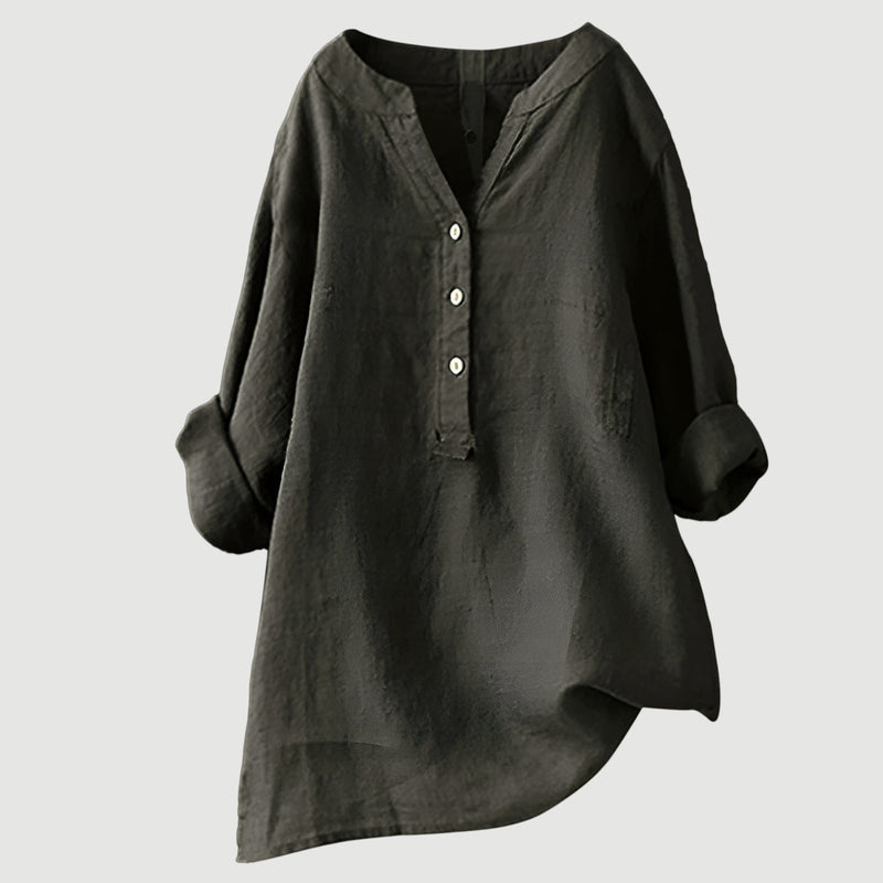 Zarina - Comfortable Linen Blouse