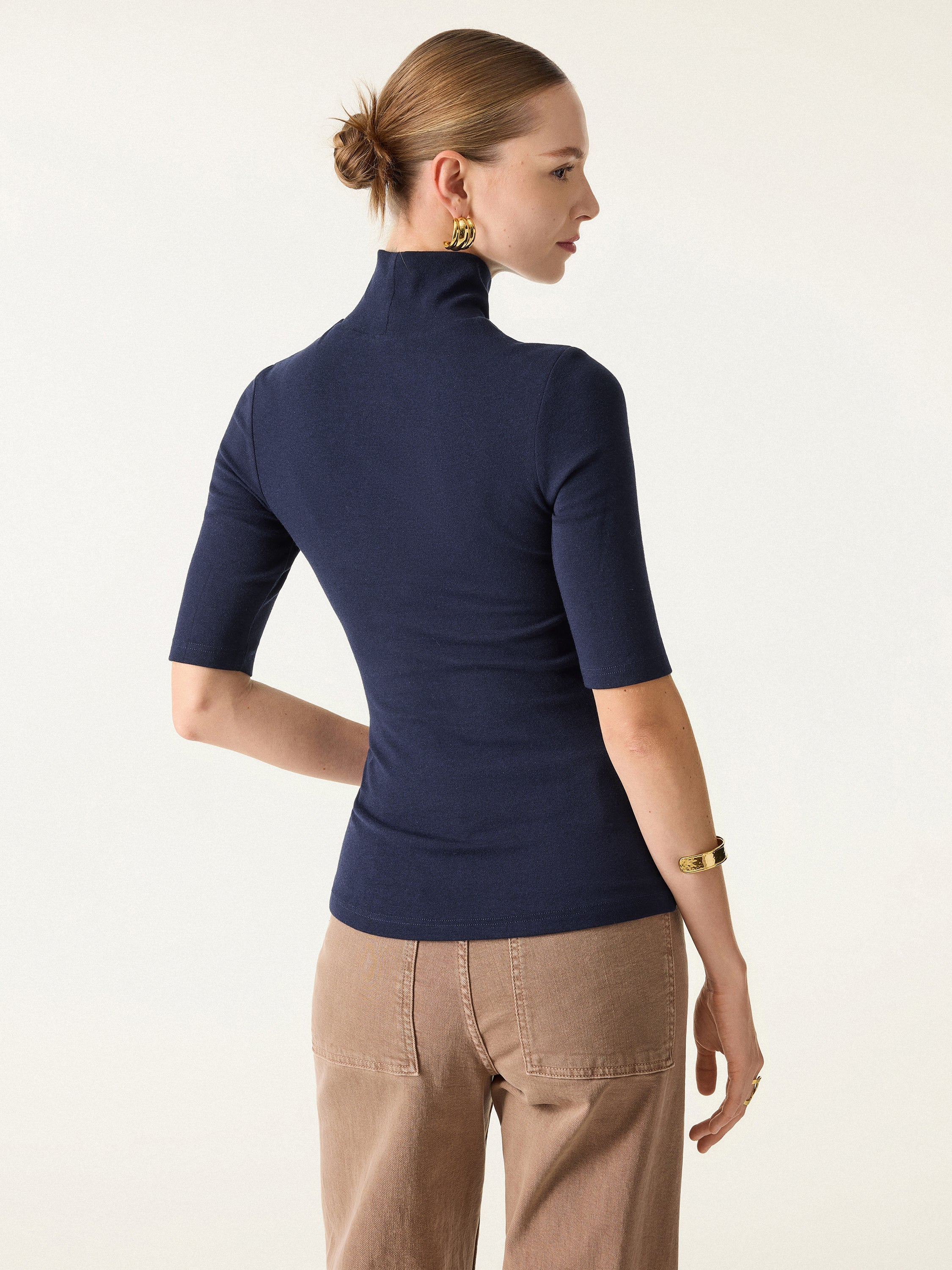 Essential Turtleneck Elbow Length Sleeve Brami