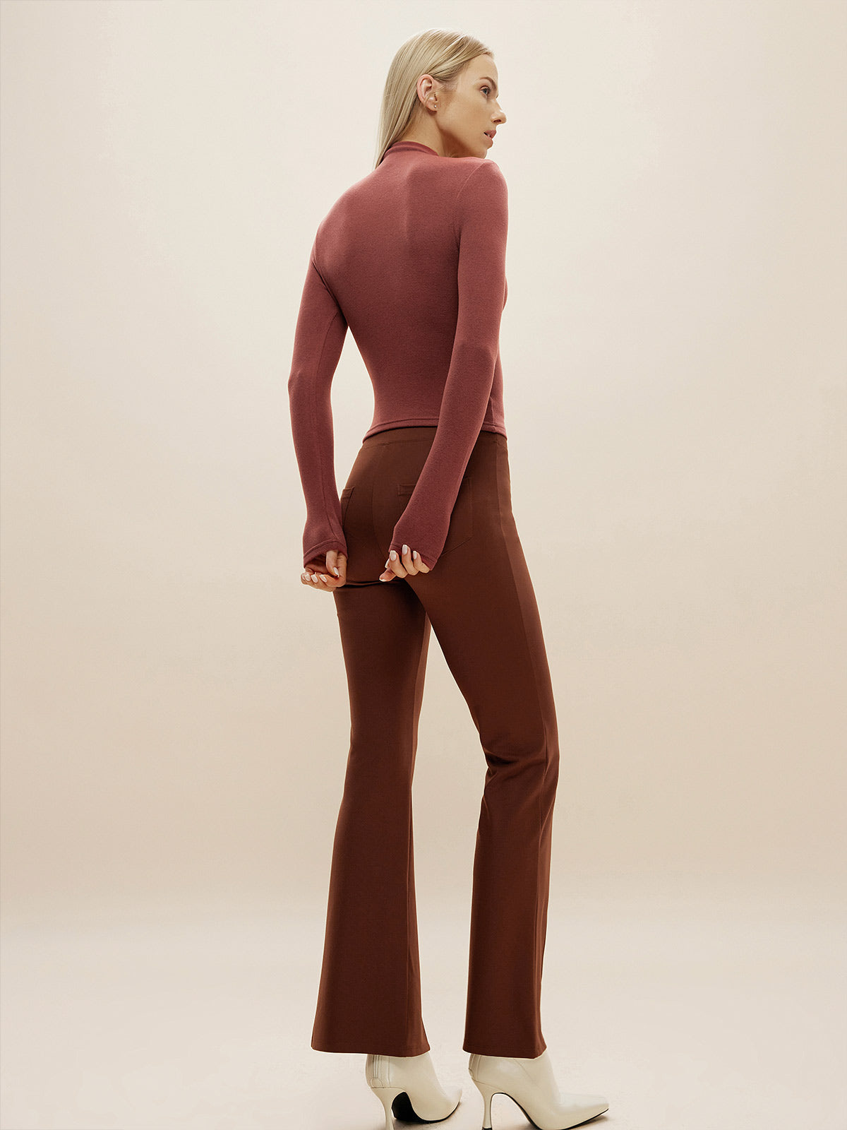 Haut court thermique brossé à col montant Eco-Mousse™