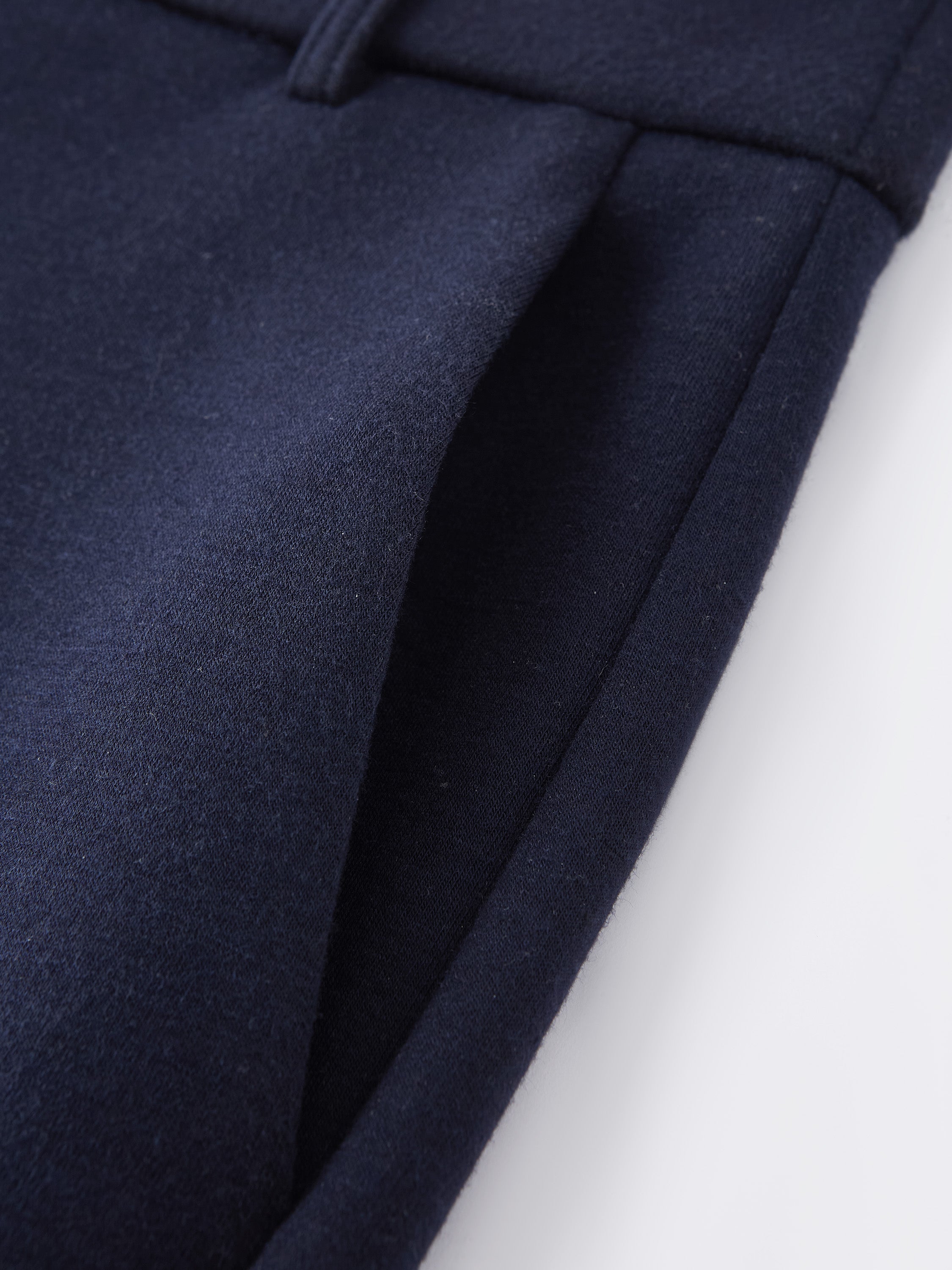 Stretchy Mid Rise Straight Leg Pull-on Pants with Pockets