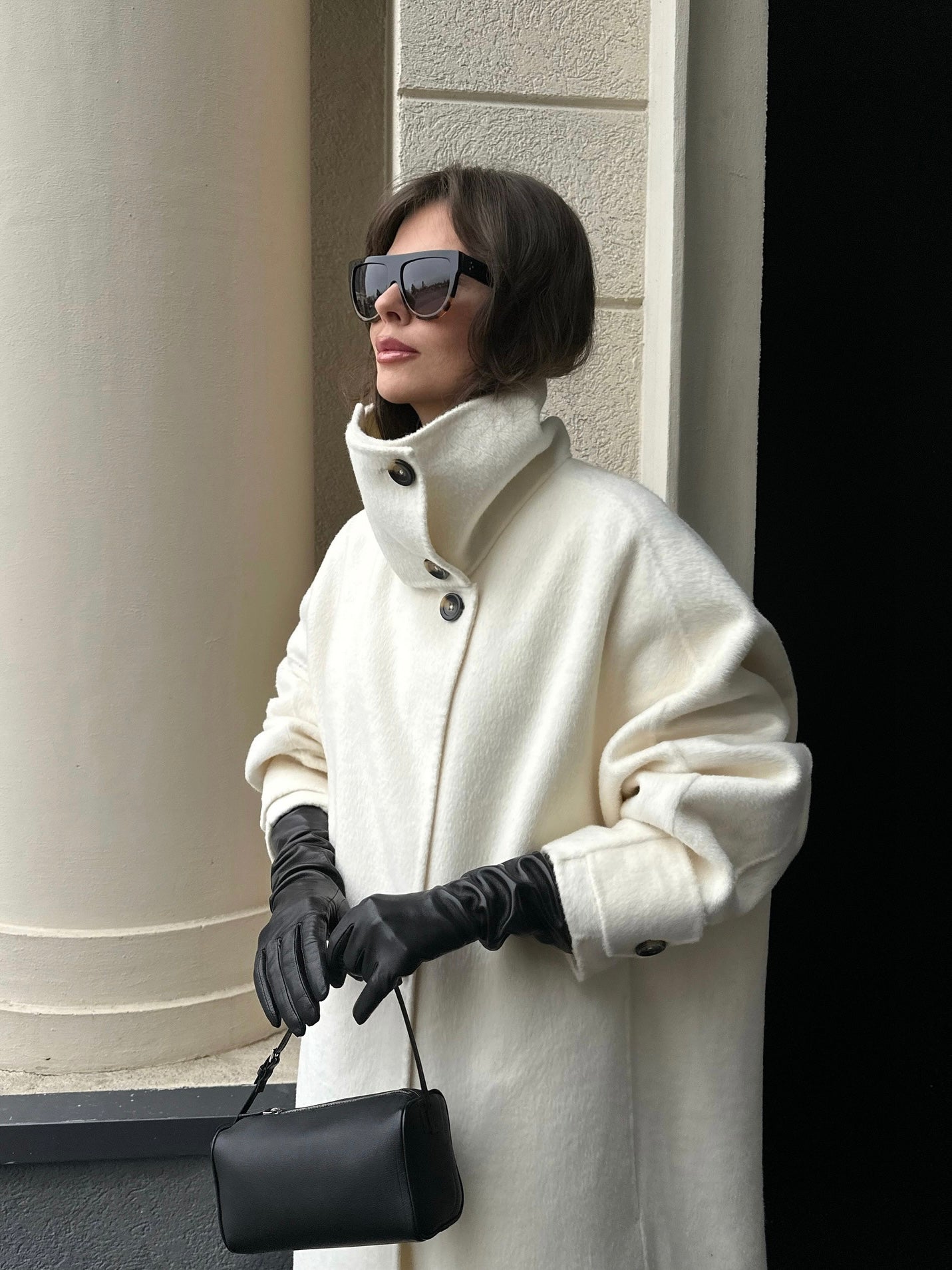 Amaya | Manteau long élégant à col montant