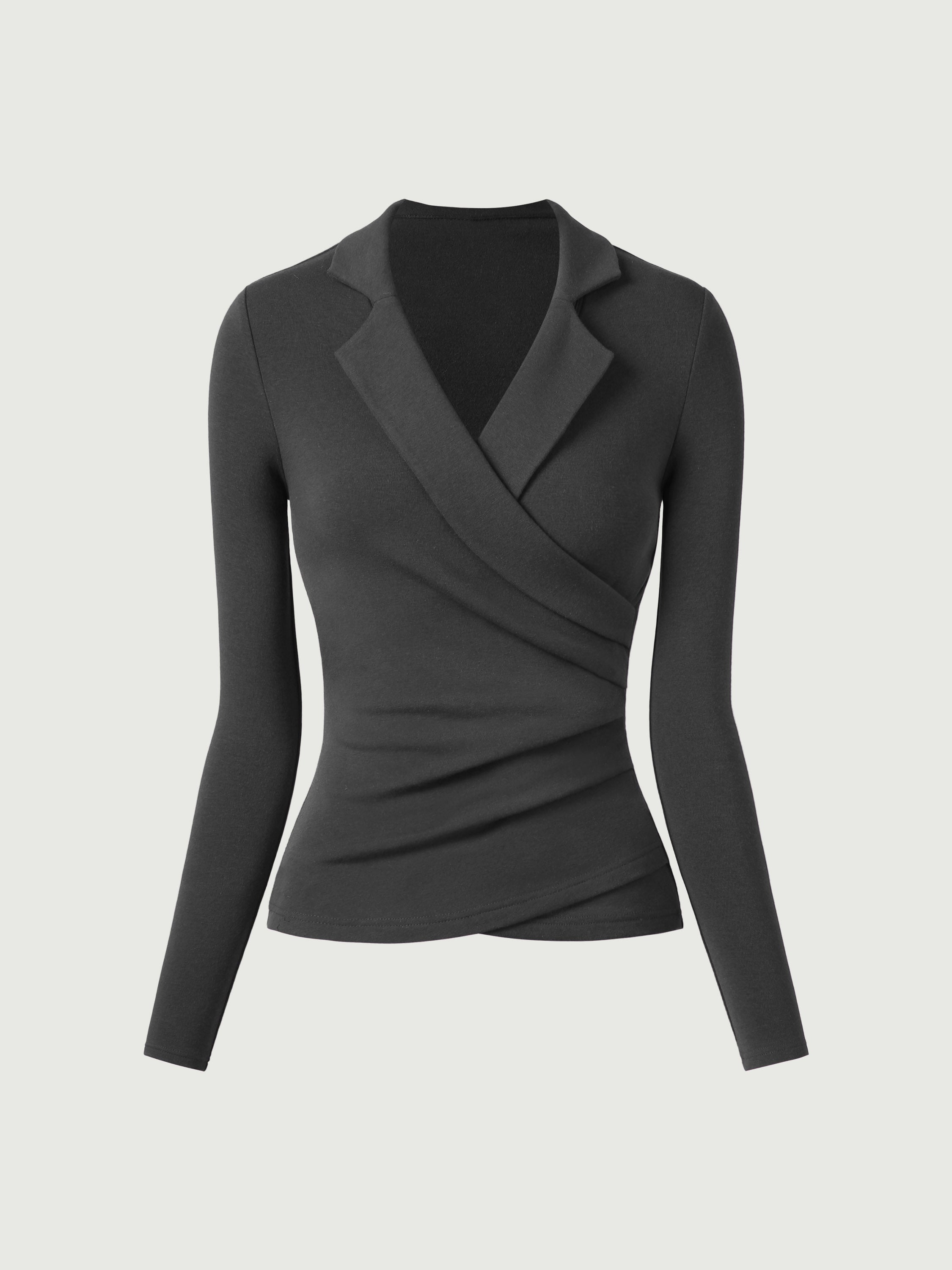 Haut surplice à col Eco-Mousse®3.0