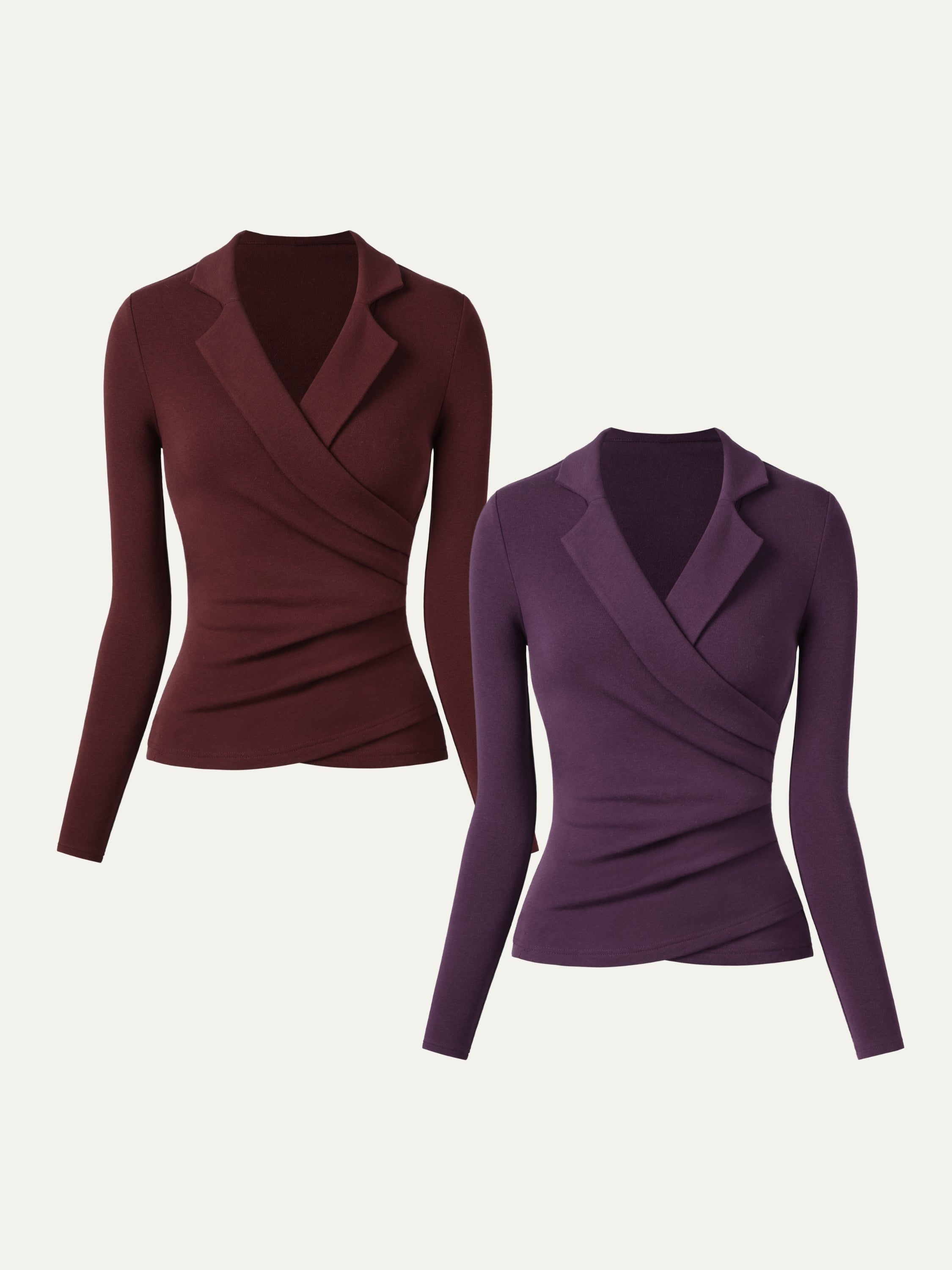 Haut surplice à col Eco-Mousse®3.0