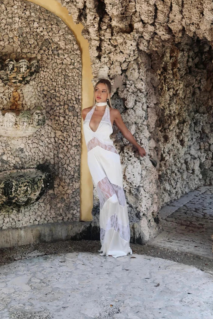 Mira | Spitzen-Maxikleid