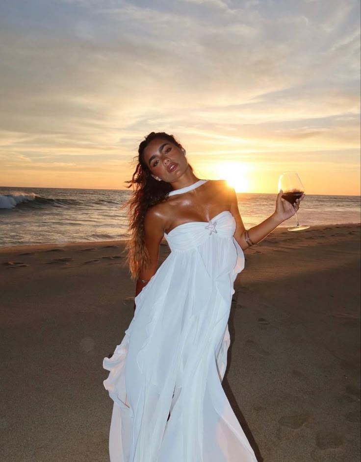 Collins | Rüschen-Maxikleid ohne Träger