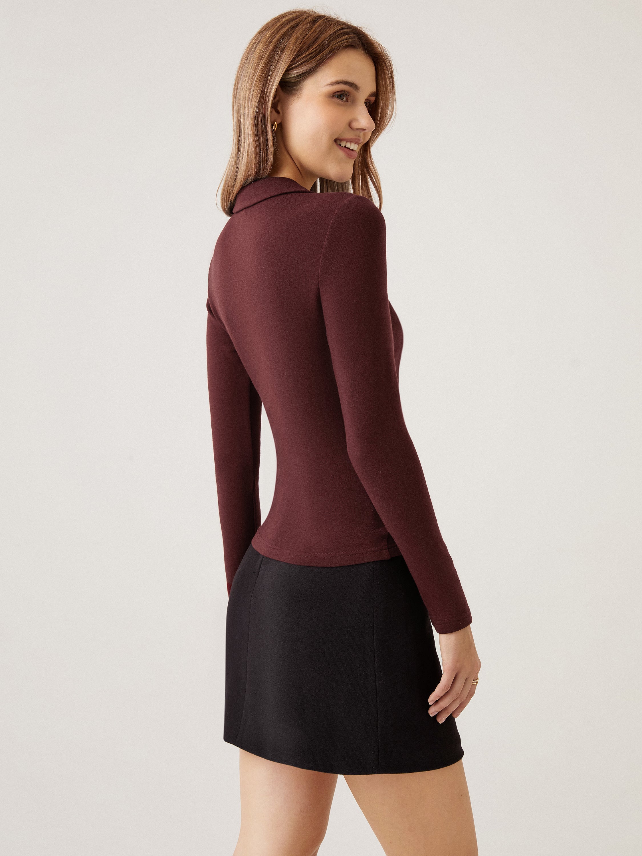 Haut surplice à col Eco-Mousse®3.0