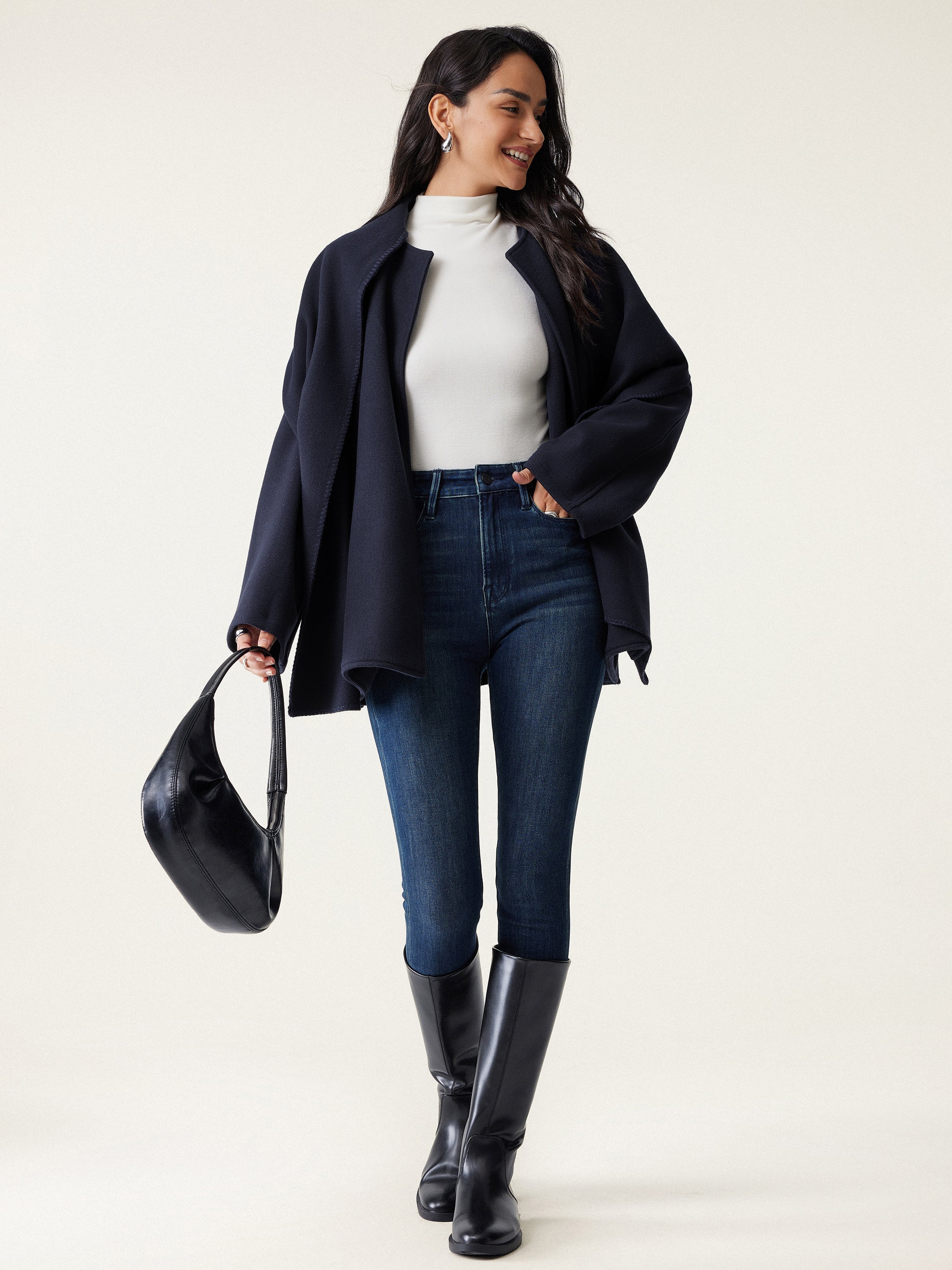 Oversized Scarf Jacket