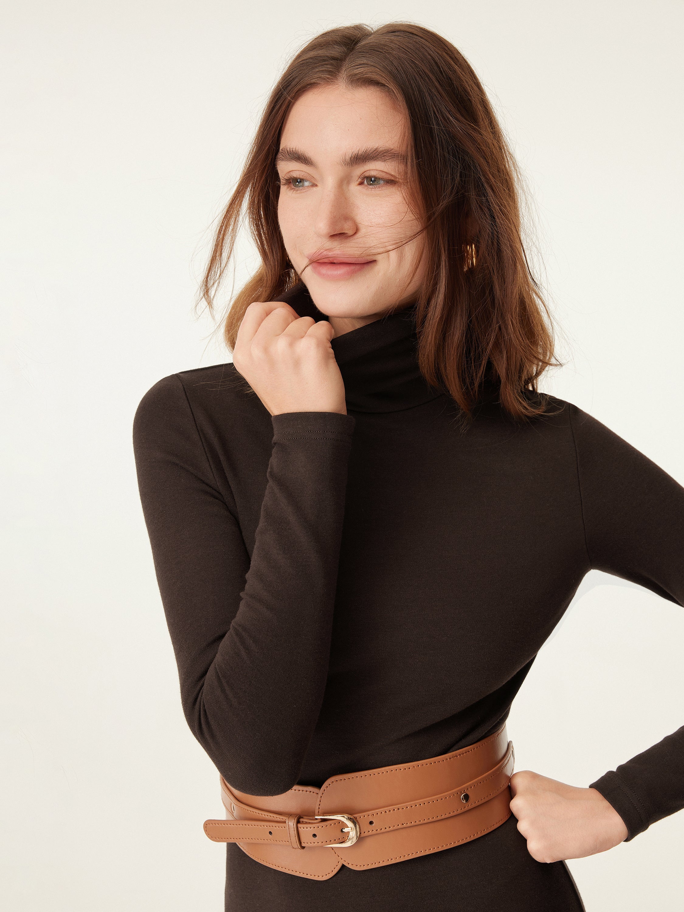 MaxWarm Turtleneck Midi Dress