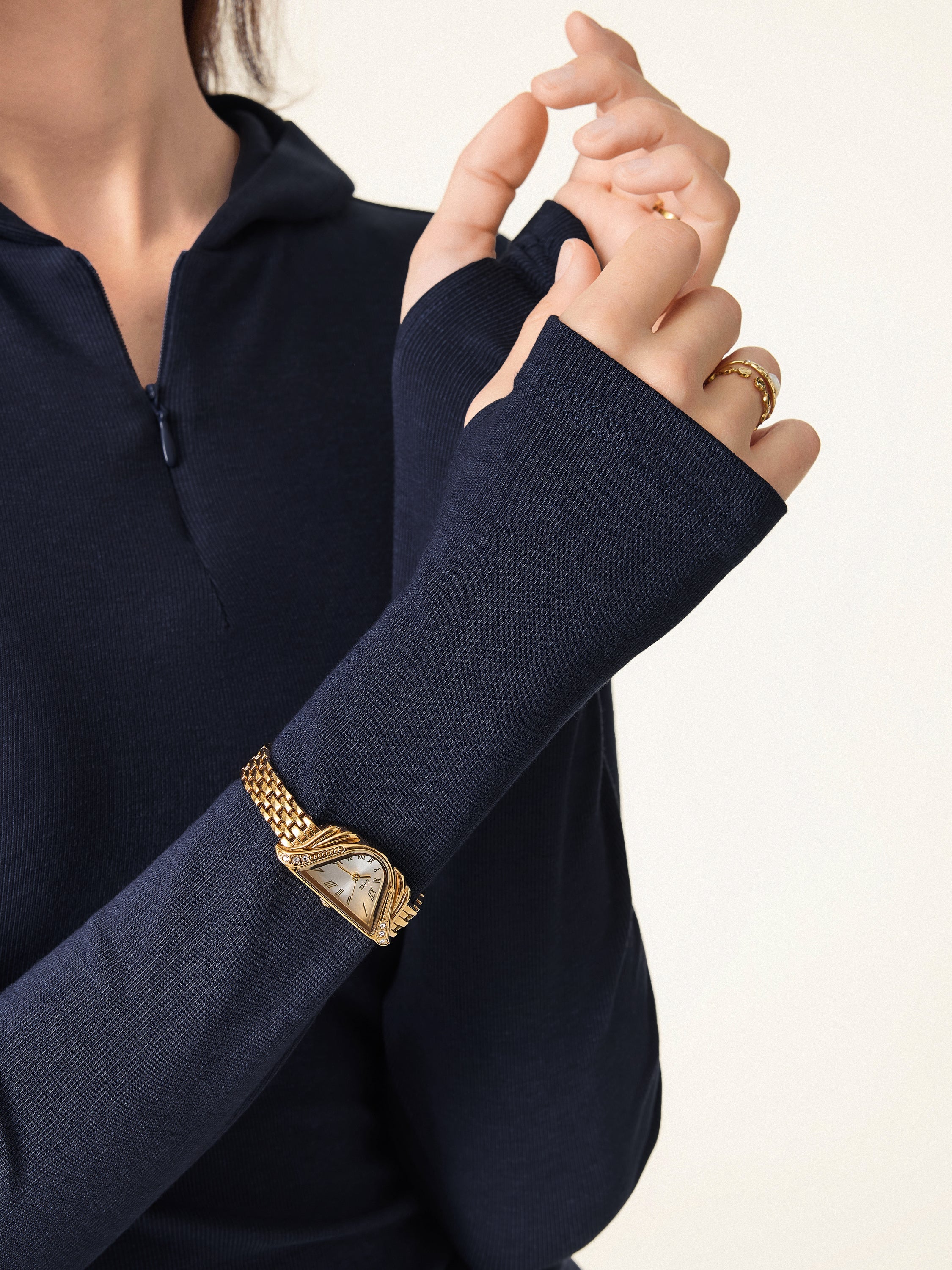 Slim Fitted Quarter Zip Pullover Hoodie