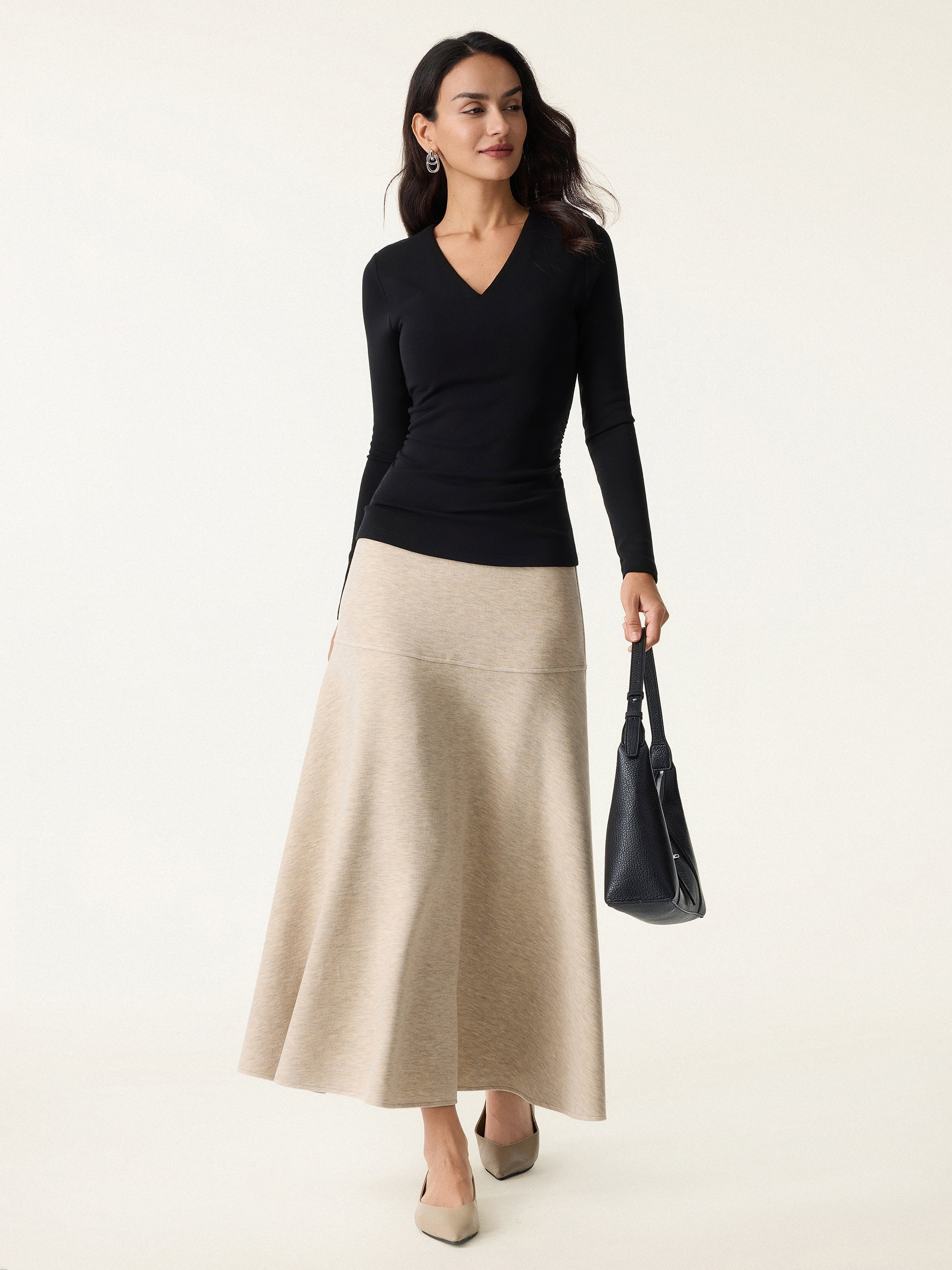 V-Neck Brami Top with Ruched Sides Eco-Mousse®2.0