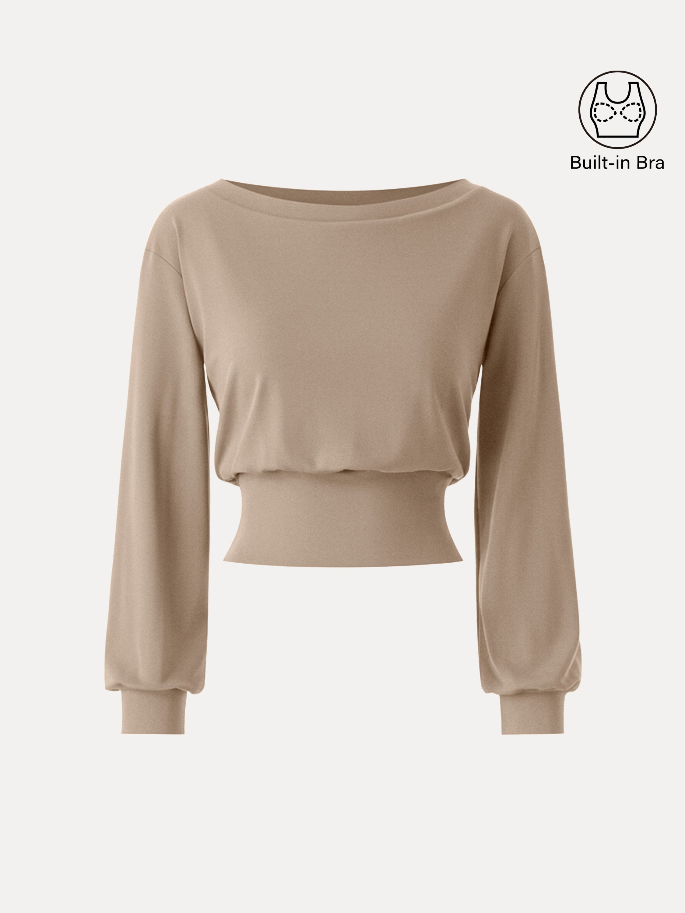 Non-Itchy Wool Blend Boatneck Brami