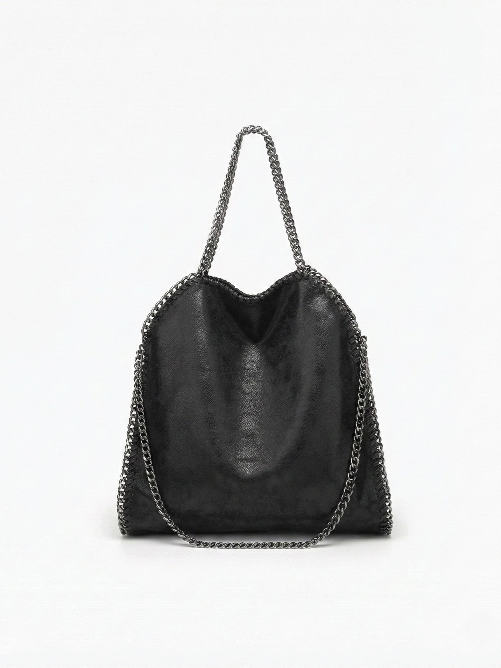 Skyla | Chain Strap Soft Faux Leather Tote Bag