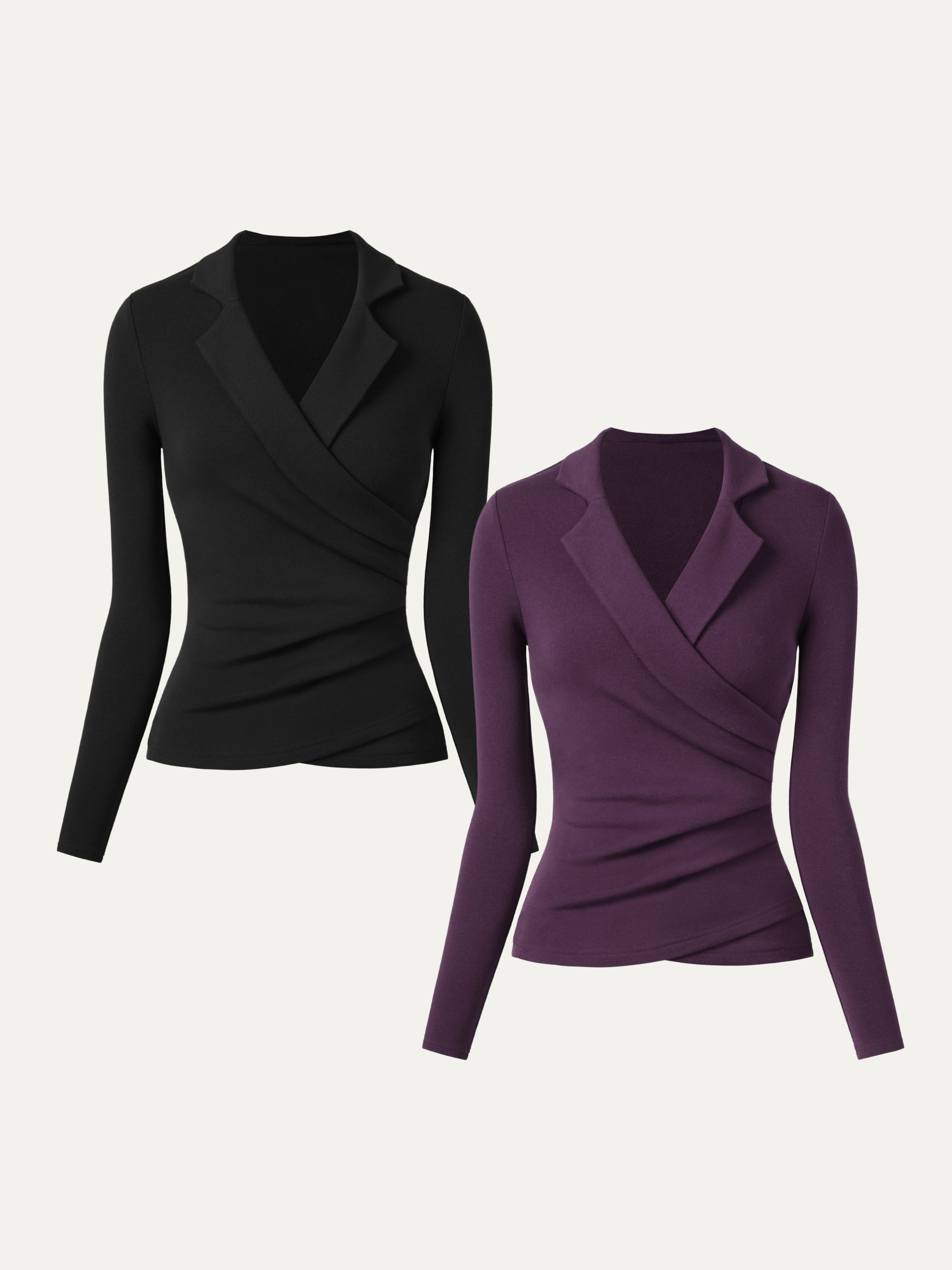 Haut surplice à col Eco-Mousse®3.0