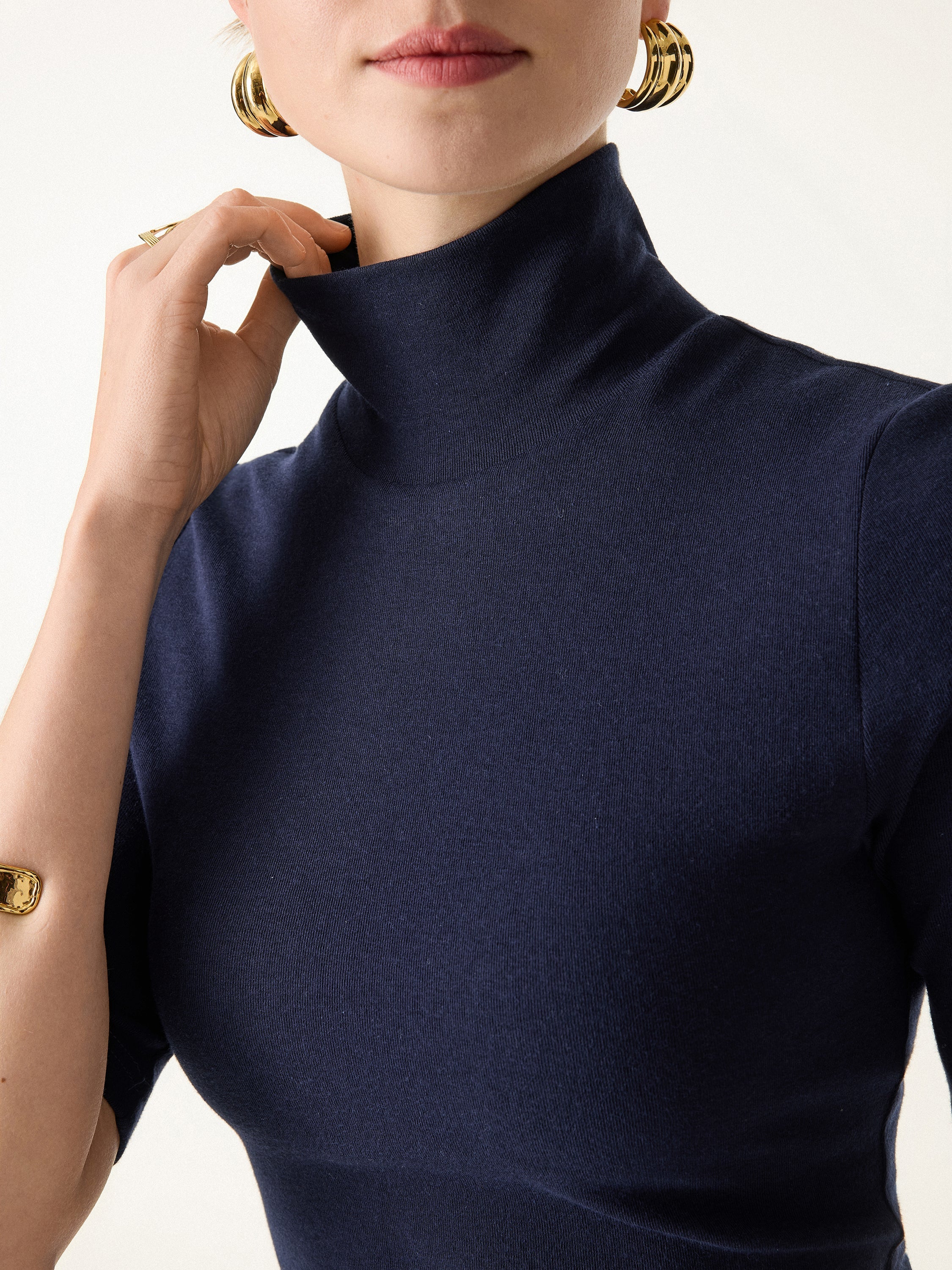 Essential Turtleneck Elbow Length Sleeve Brami