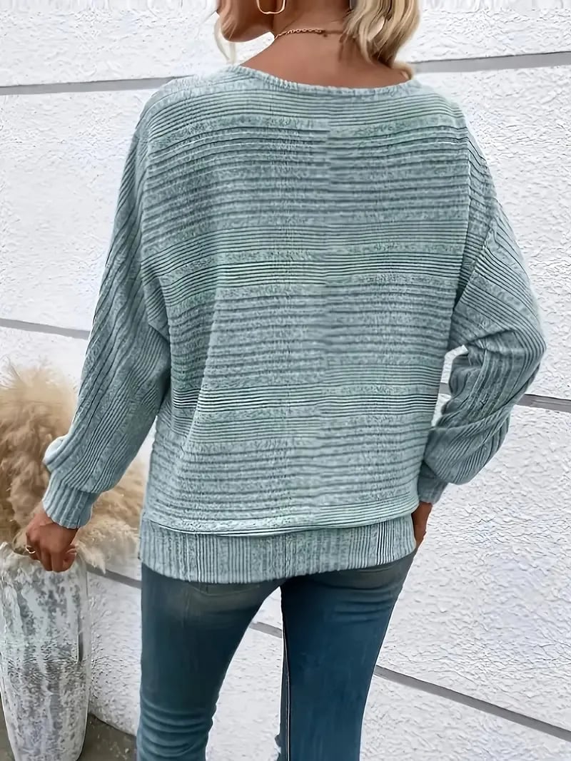 Leichter Strickpullover mit lockerem Schnitt – Sage Mist