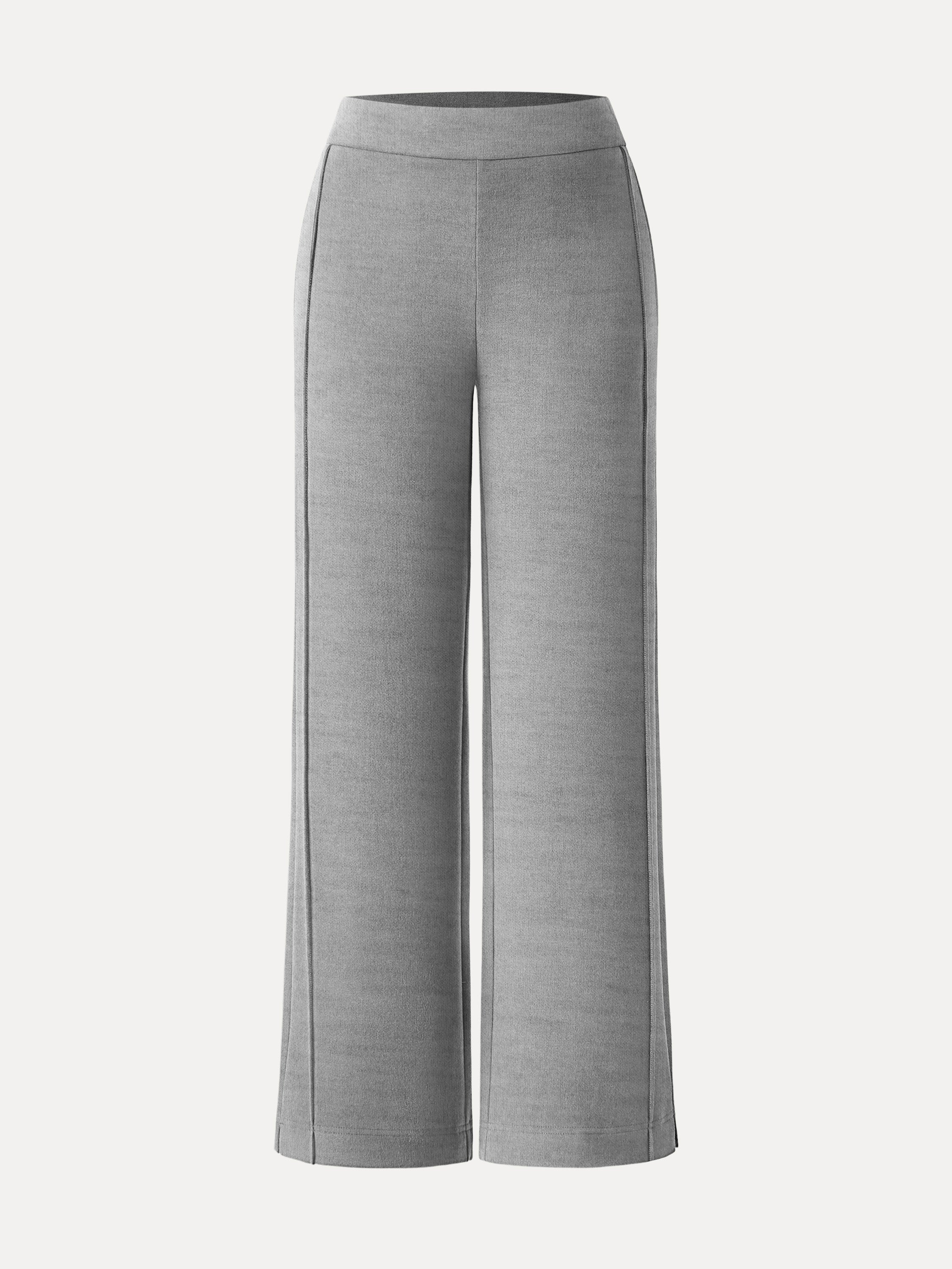 Pantalon pull-on droit taille haute chaud et confortable