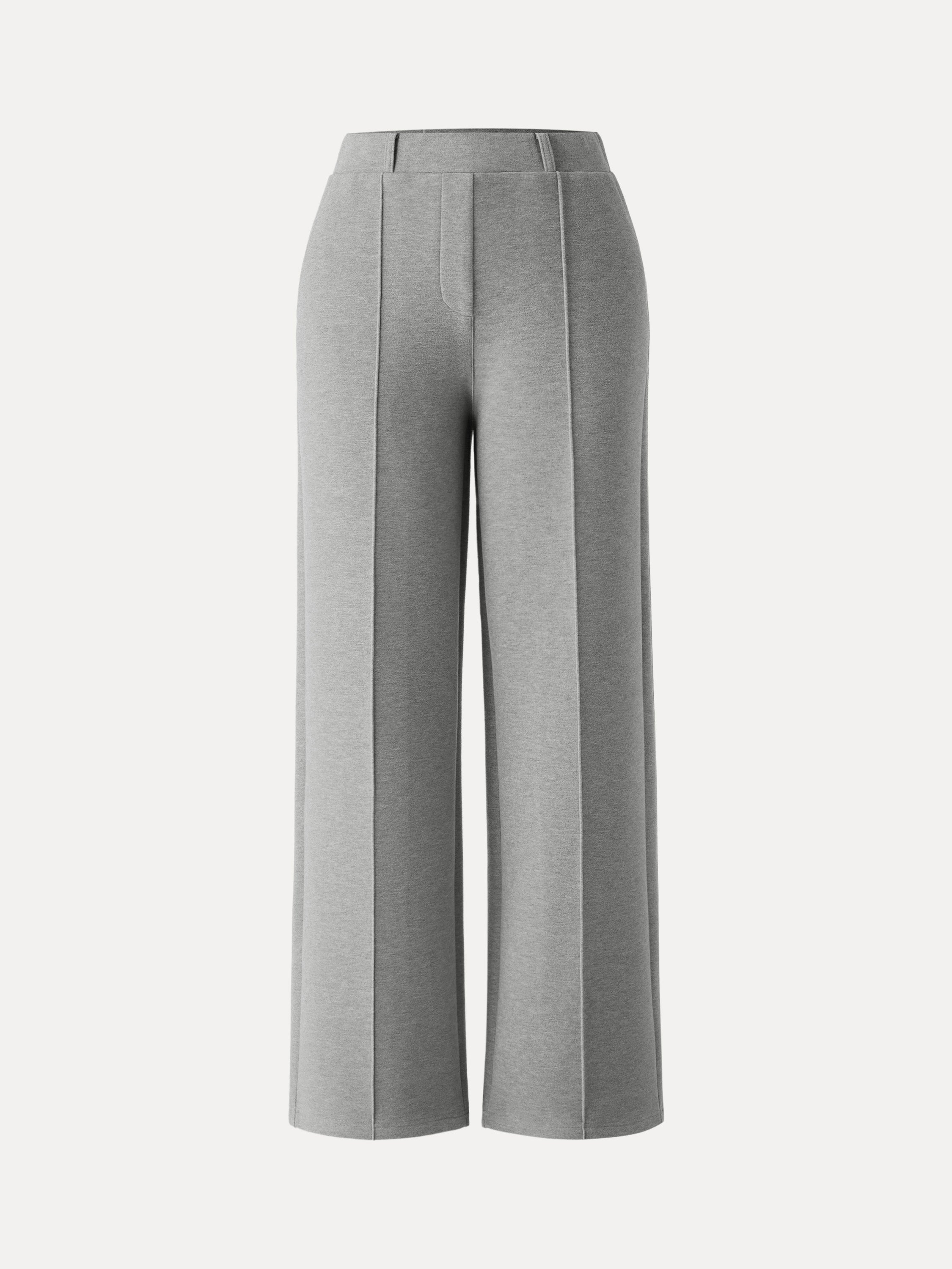 High Waisted Straight Leg Pull On Pant