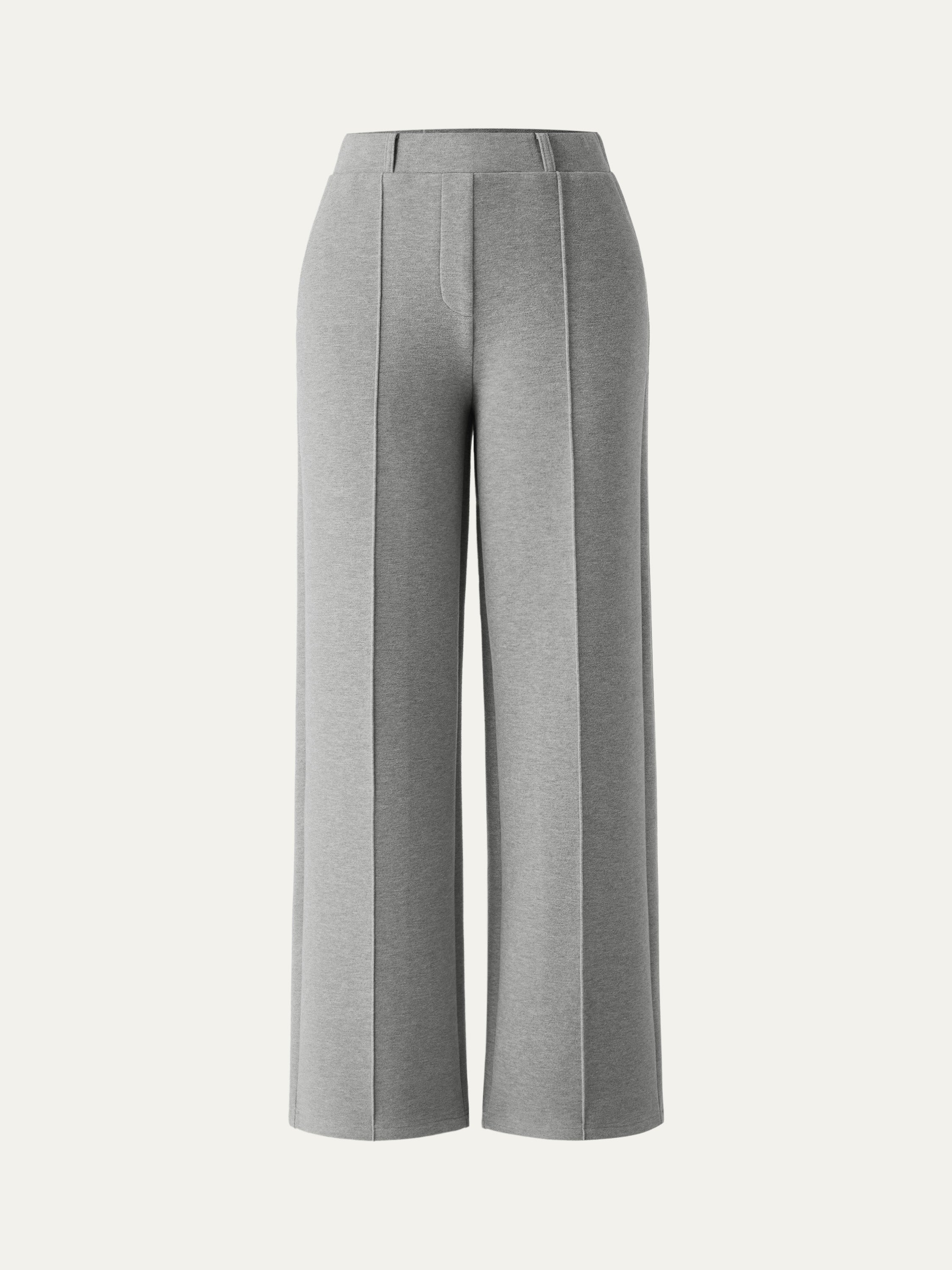 High Waisted Straight Leg Pull On Pant