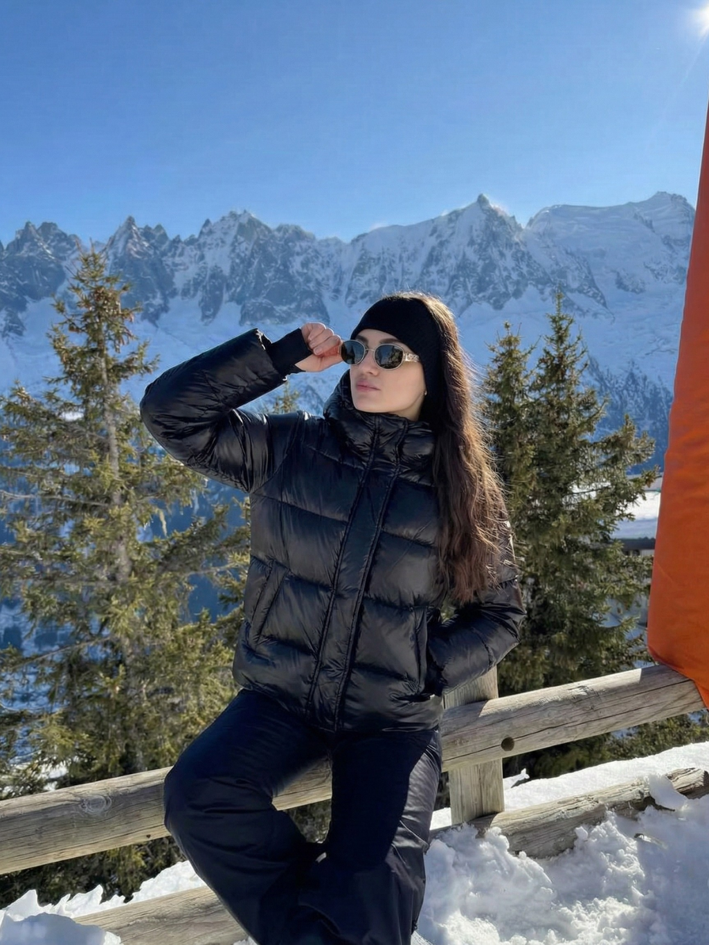 Copenhague | Doudoune à capuche brillante