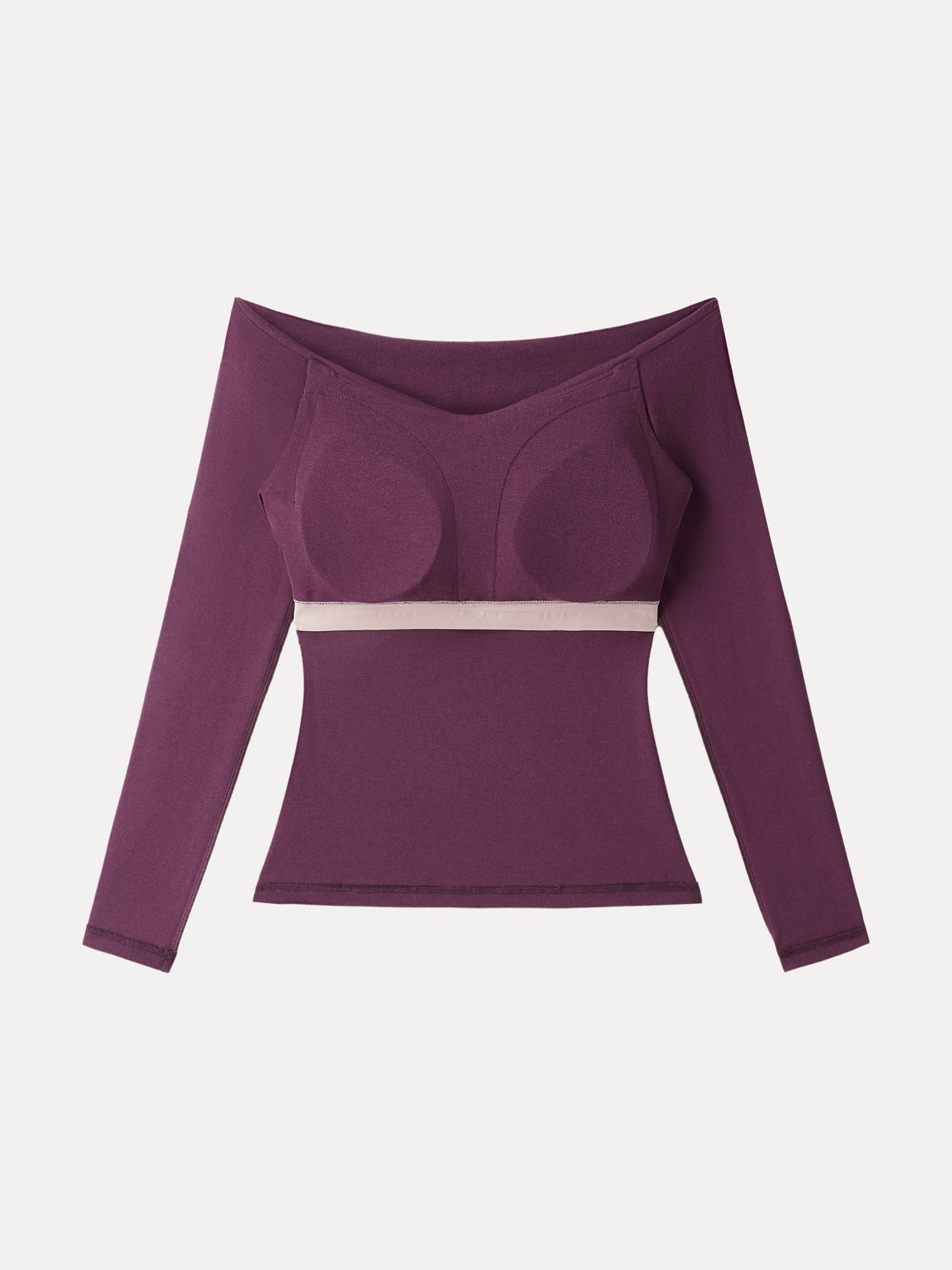 Light Warm Criss Cross Off-Shoulder Brami Top