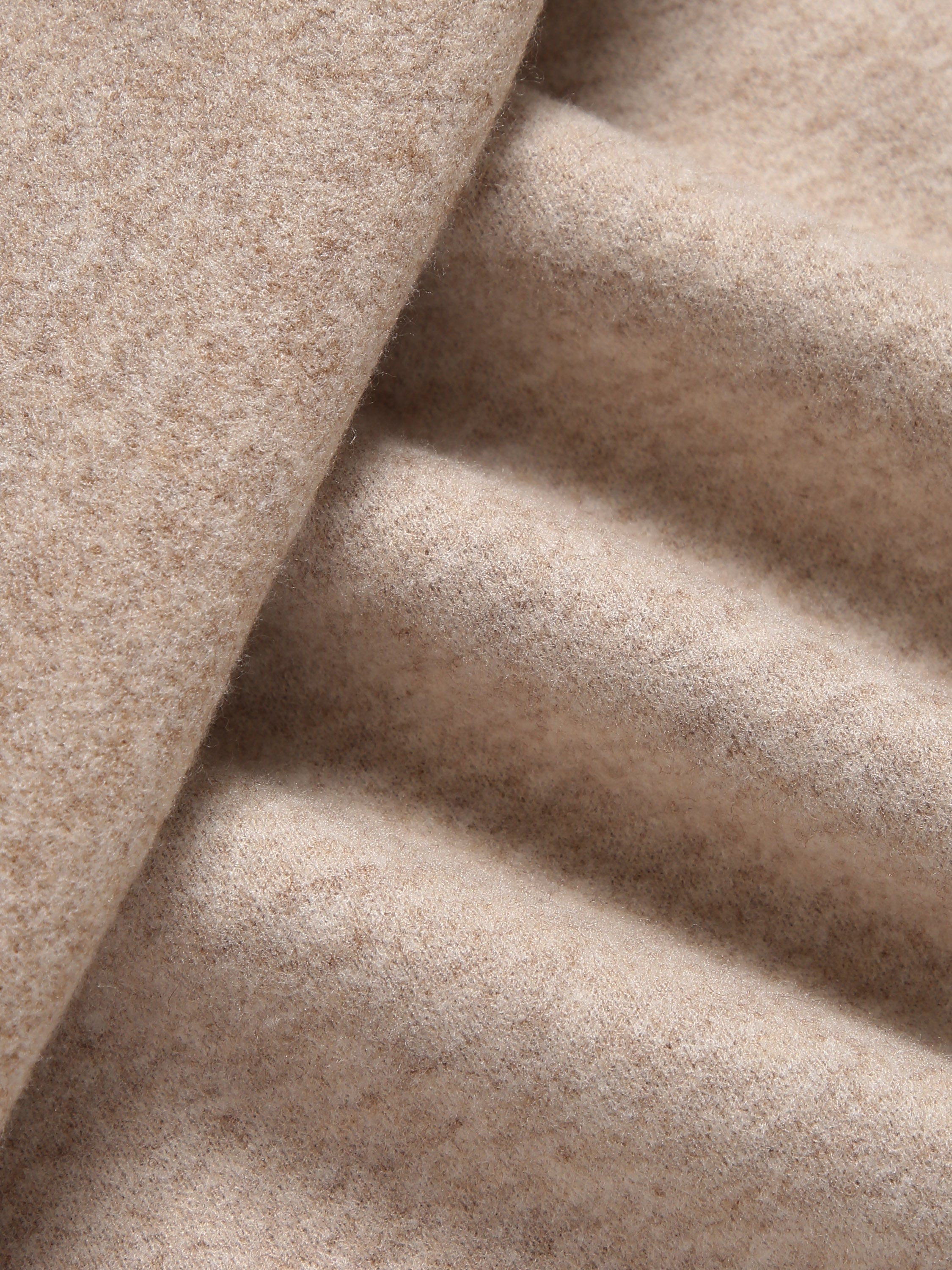 Veste courte à zip intégral façon cachemire