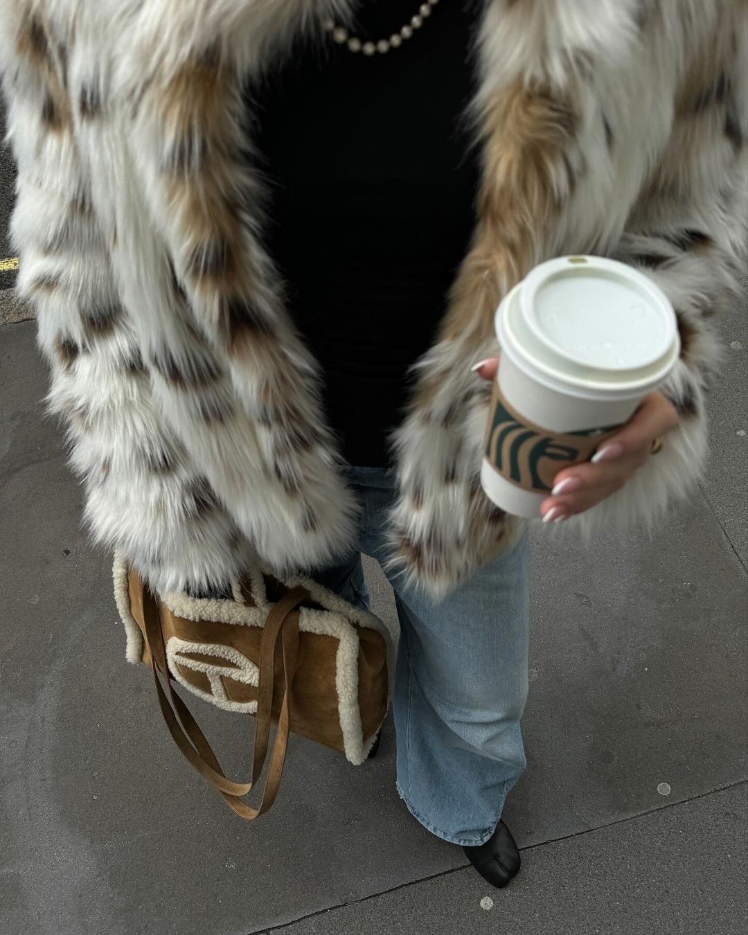 Lea | Manteau d'hiver tendance en fausse fourrure