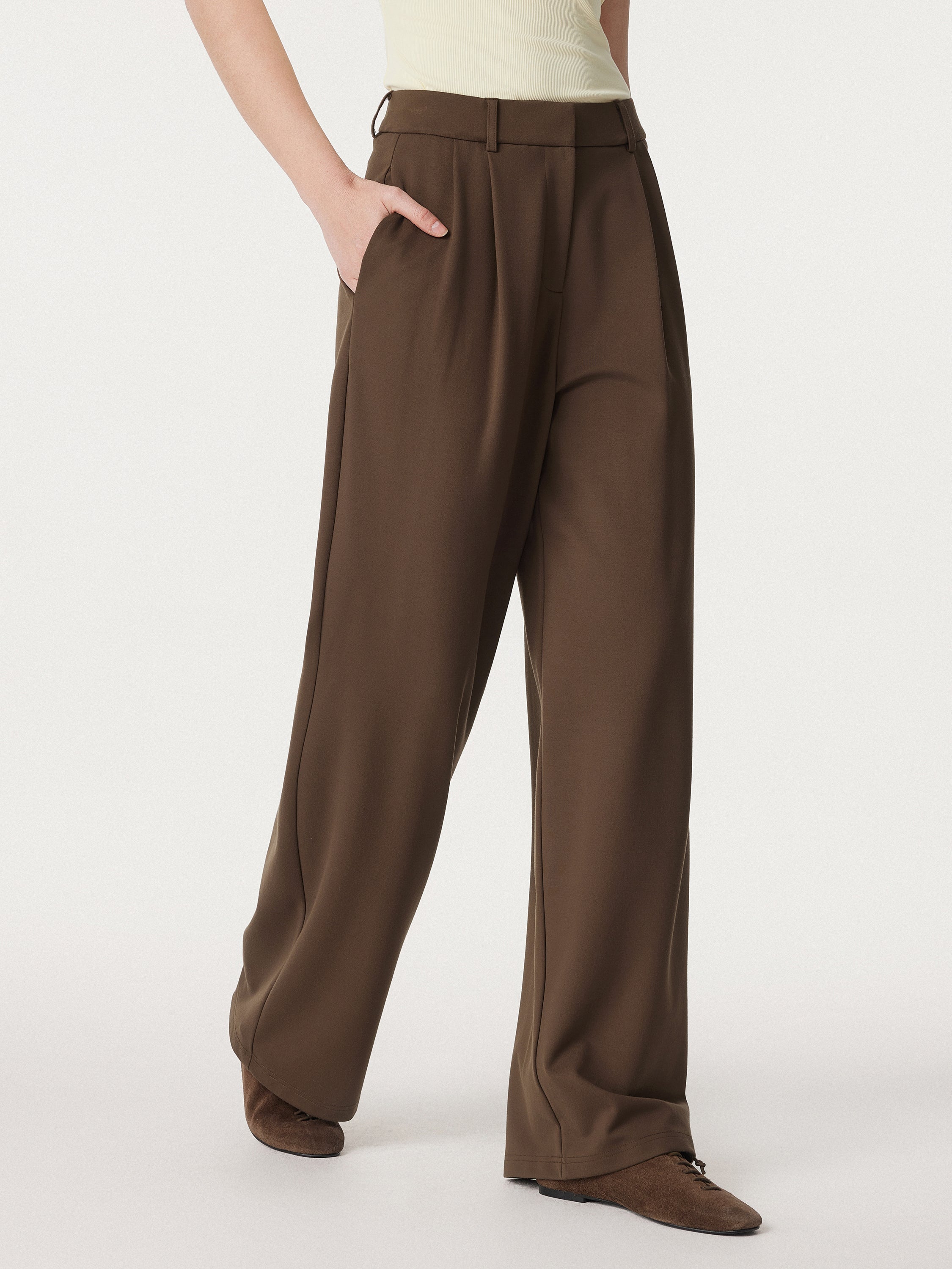 Breezy Wide-Leg Pants with Pockets