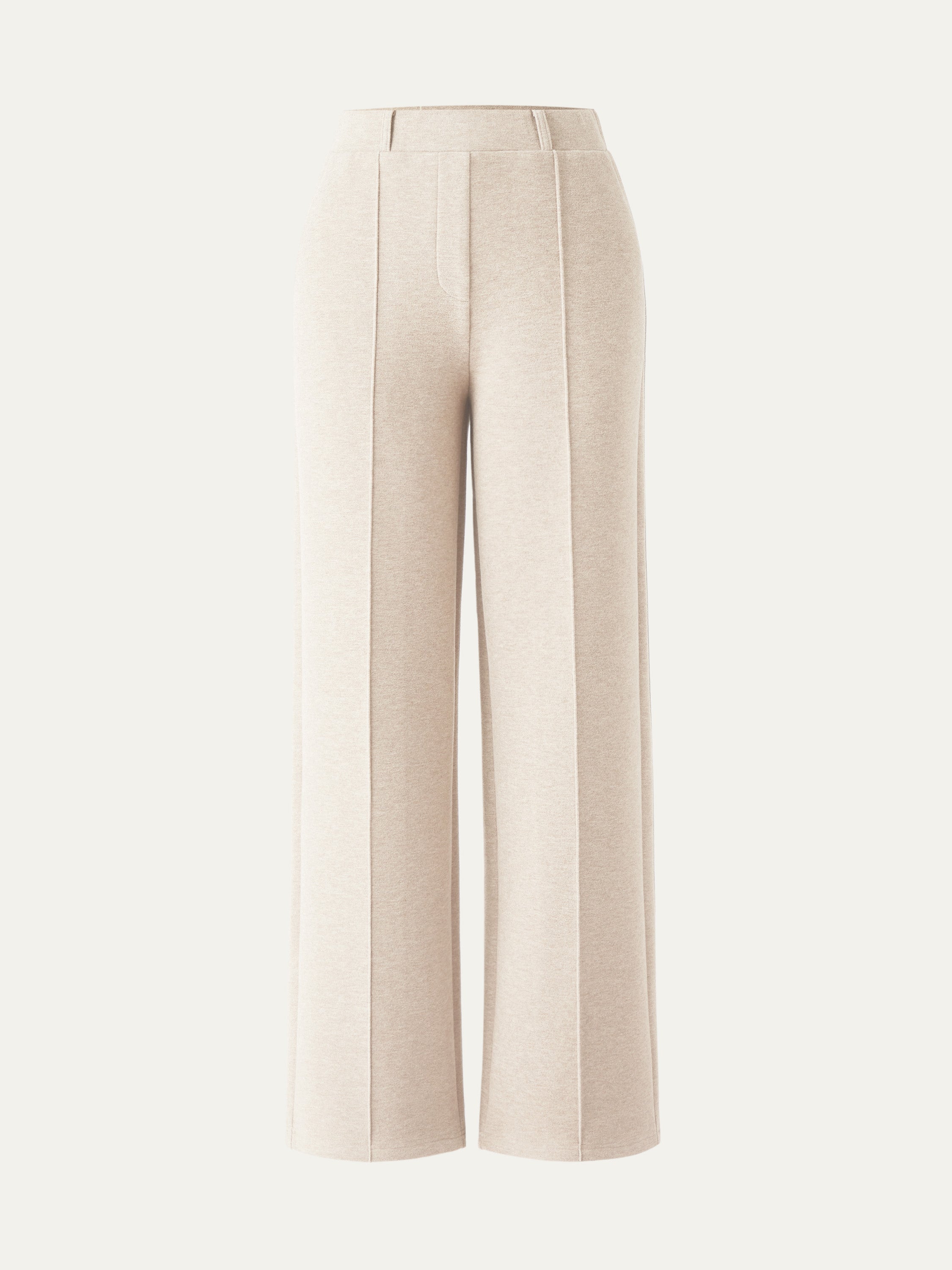 High-Waisted Straight Leg Pull-On Pants