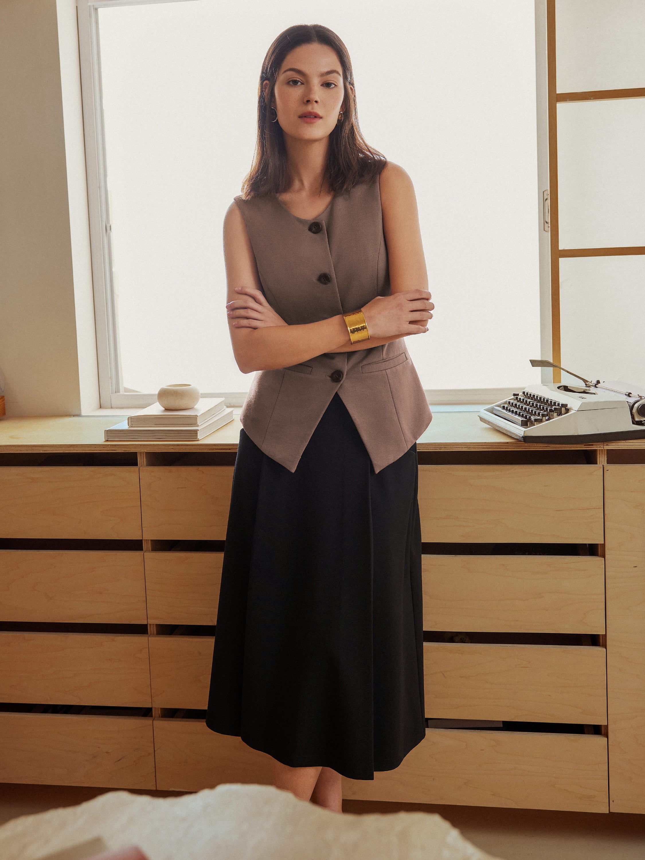 Office Staple Waistcoat with Pockets